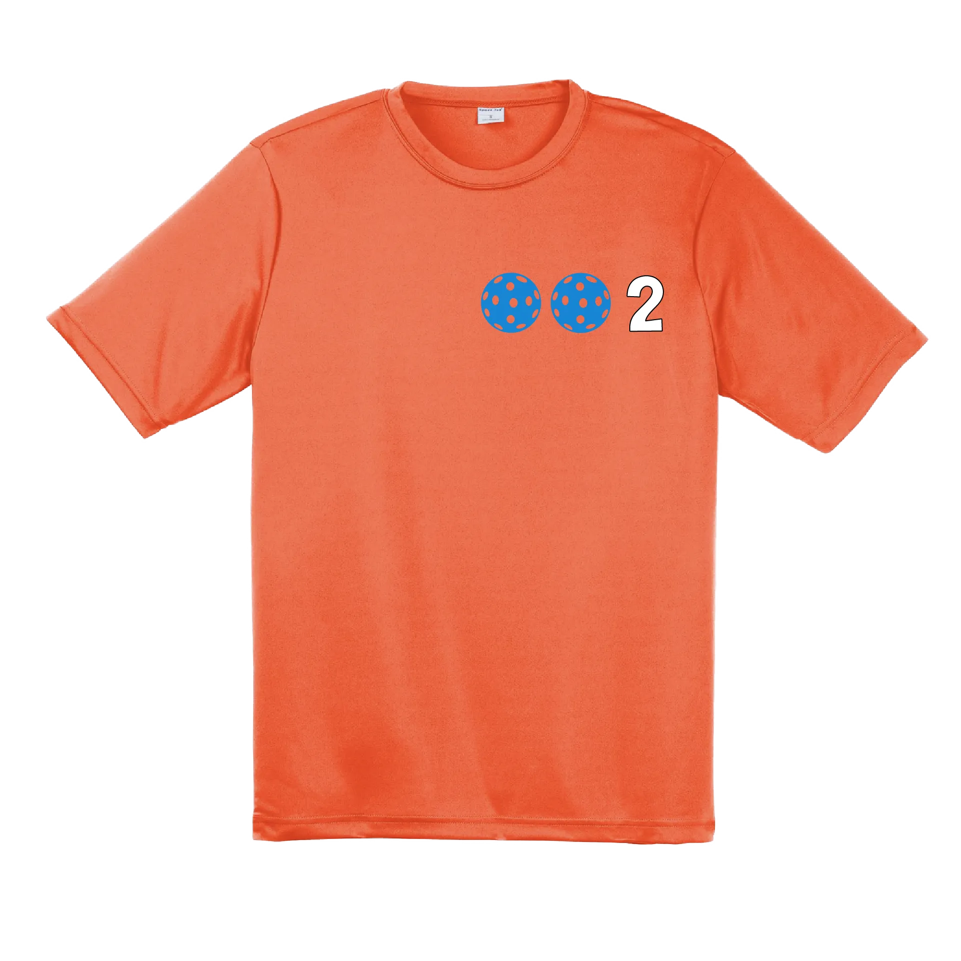 002 With Pickleballs (Yellow White Cyan) Customizable | Men's Short Sleeve Pickleball Shirt | 100% Polyester