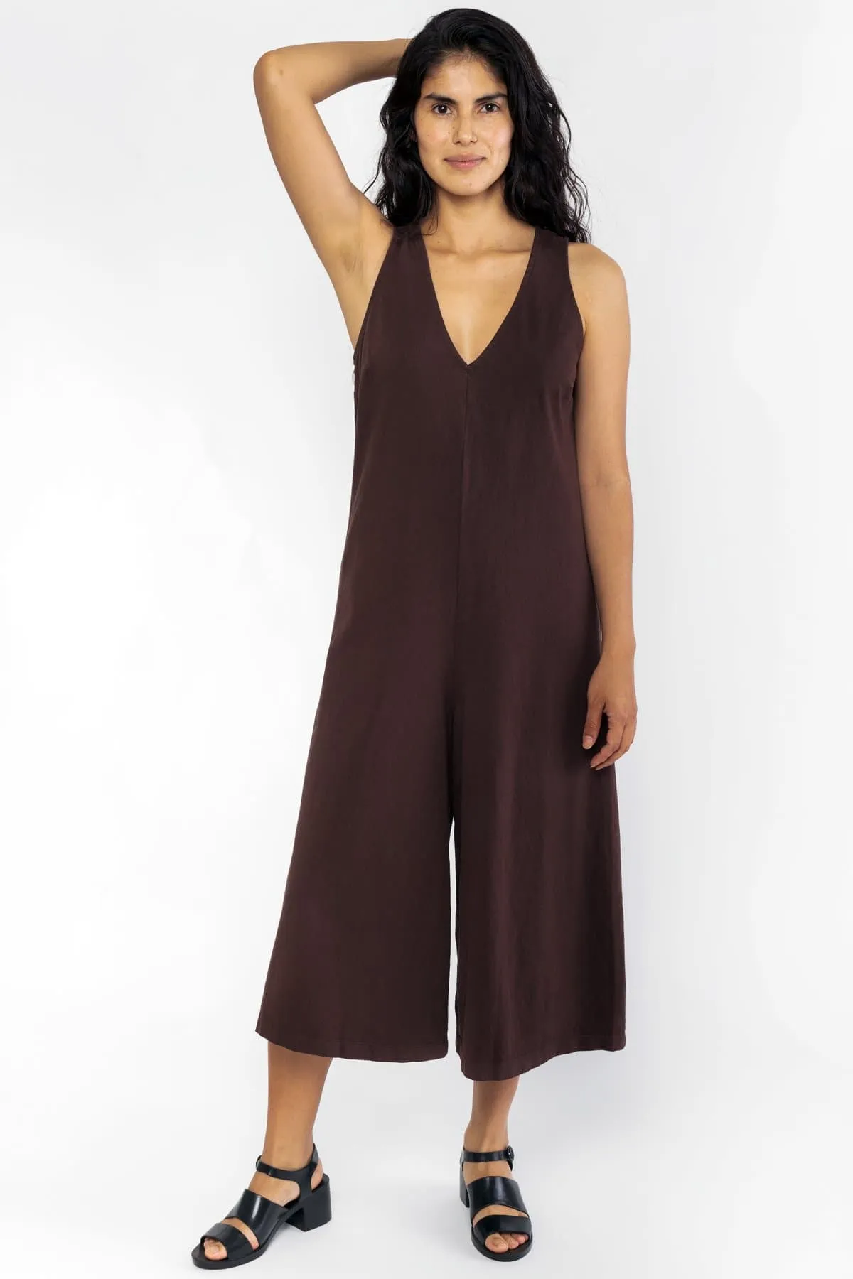 14307GD - Sleeveless Heavy Jersey Jumpsuit