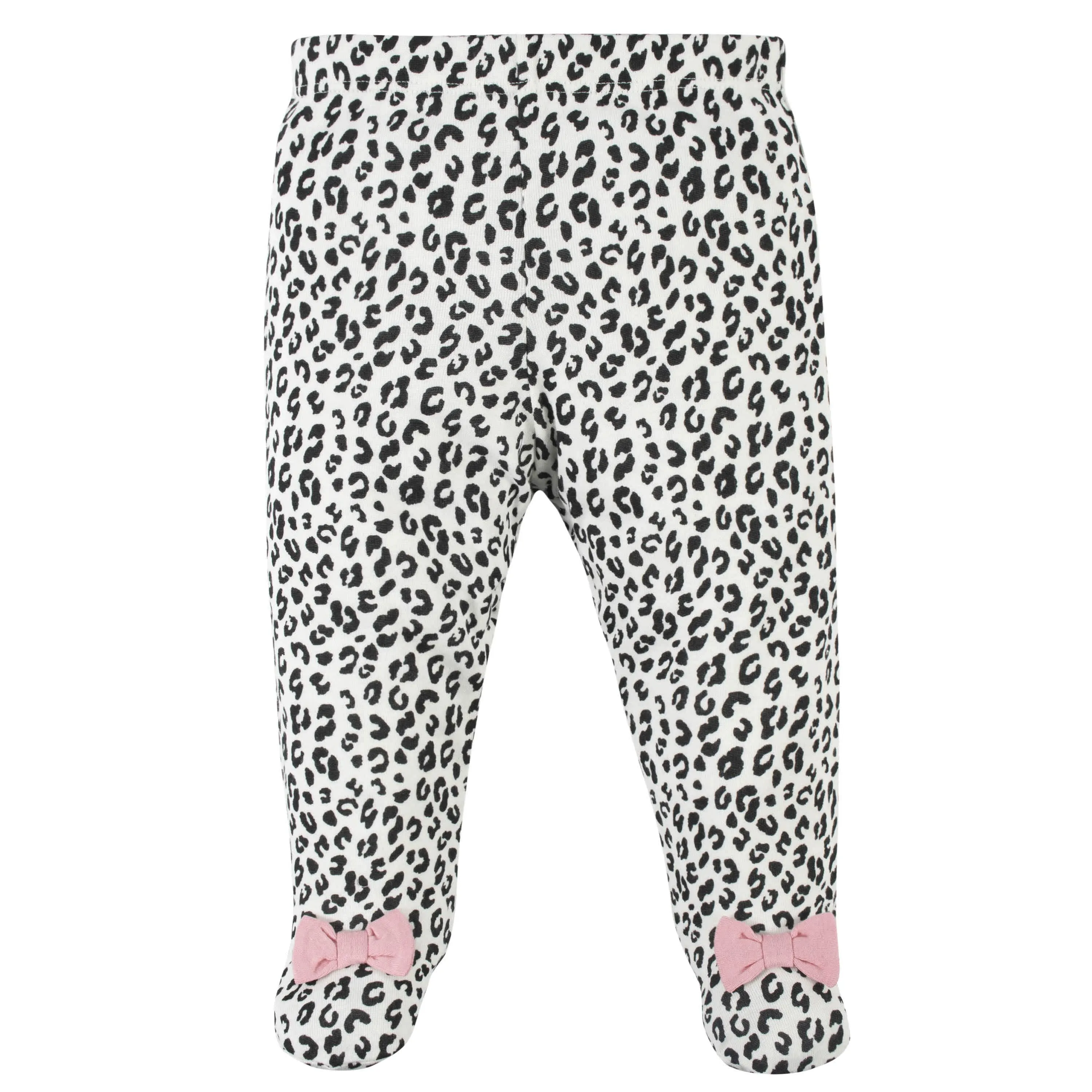 4-Piece Baby Girls Leopard Outfit Set