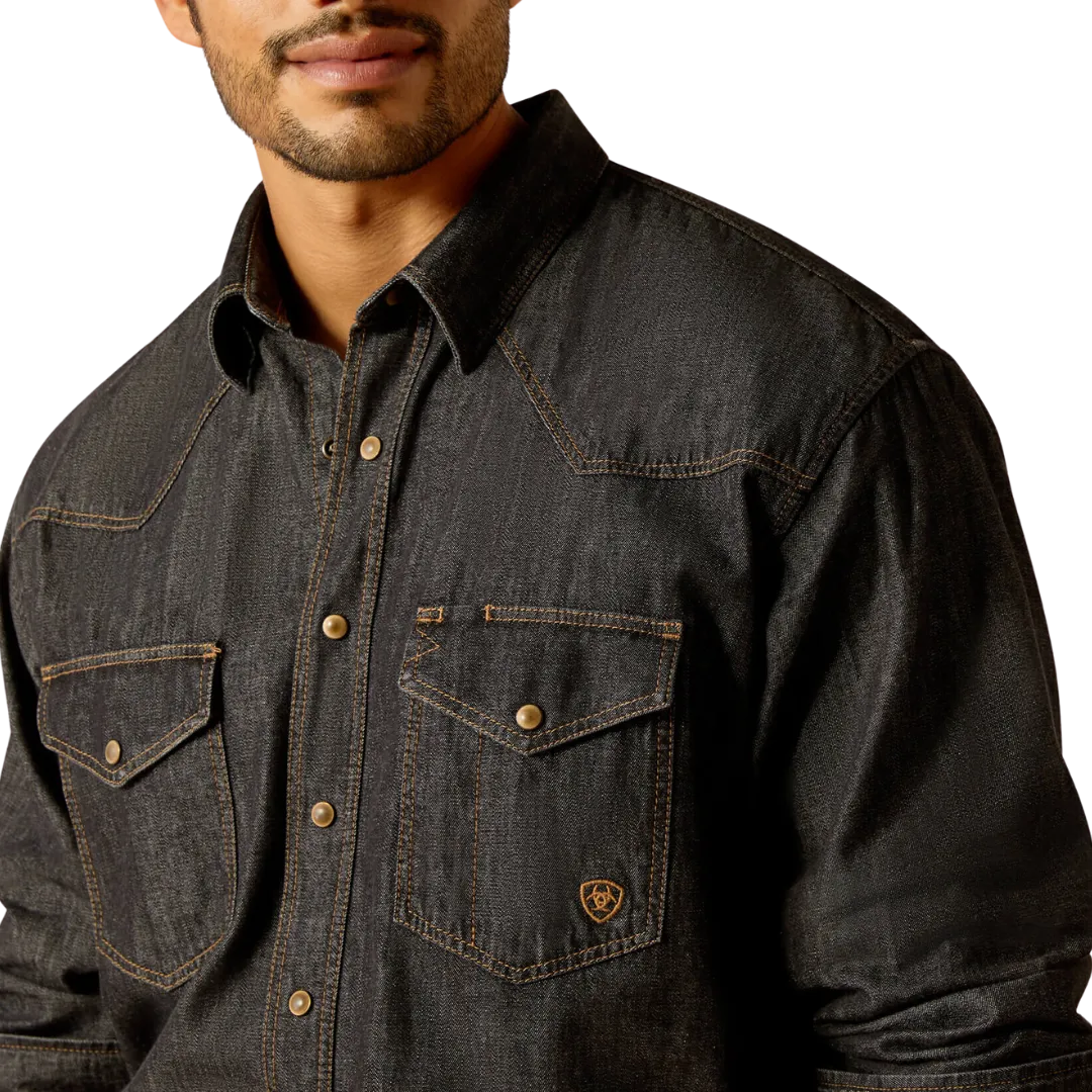 Ariat Men's Denim Black Rinse Shirt