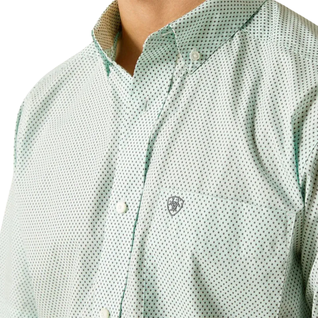 Ariat Men's Jordan Fitted Turquoise Shirt