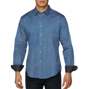 Avalon Men's Print Button Shirt