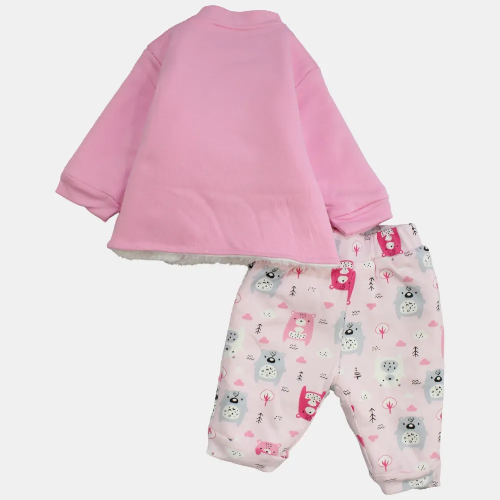 Baby Bear Long-Sleeved Fleeced Pajama