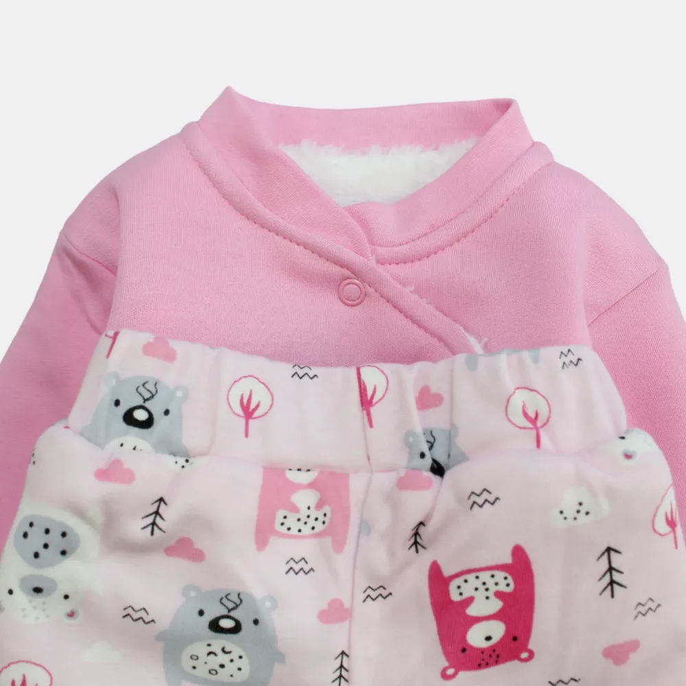 Baby Bear Long-Sleeved Fleeced Pajama