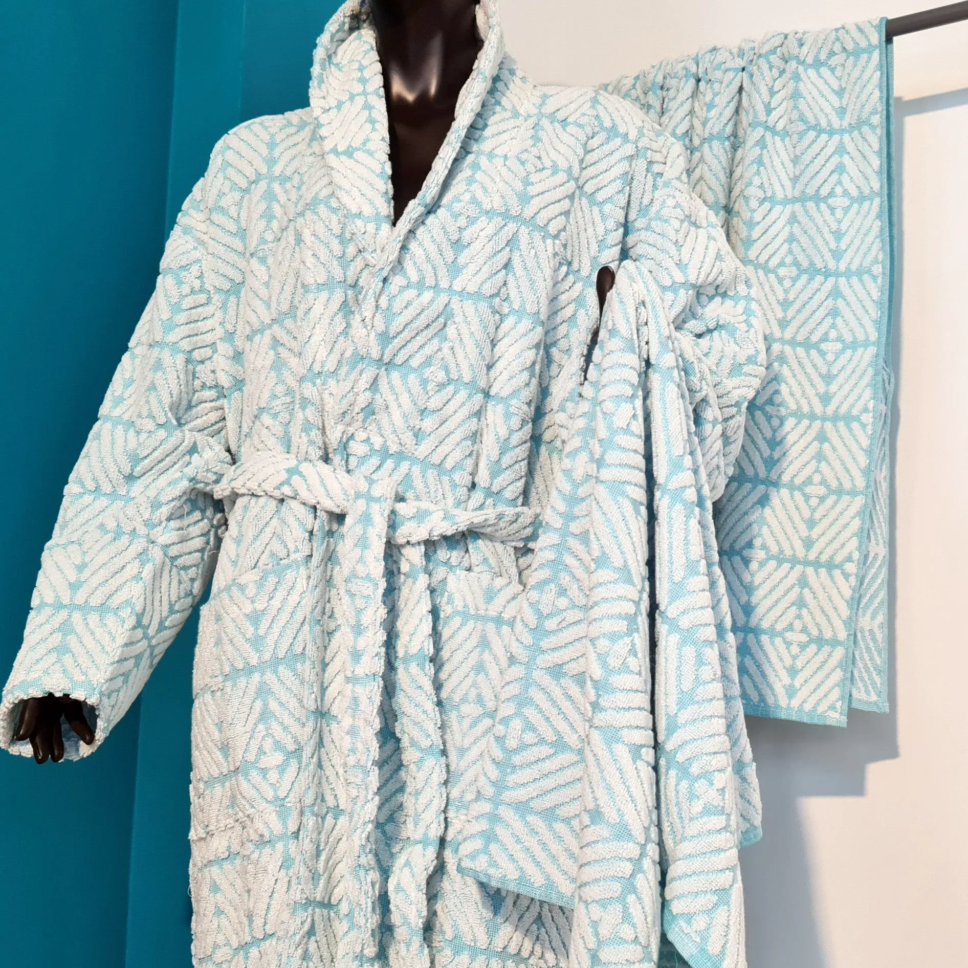 Bathrobe Bath Towel Head Towel Set