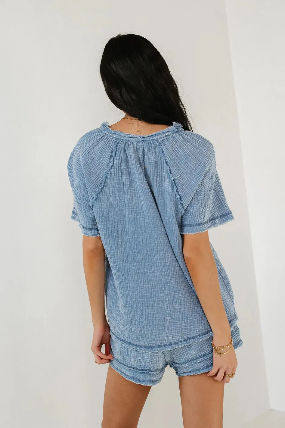 Blair Top in Blue