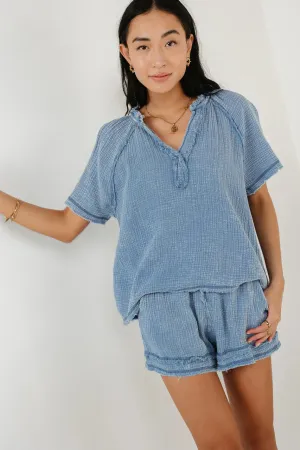 Blair Top in Blue