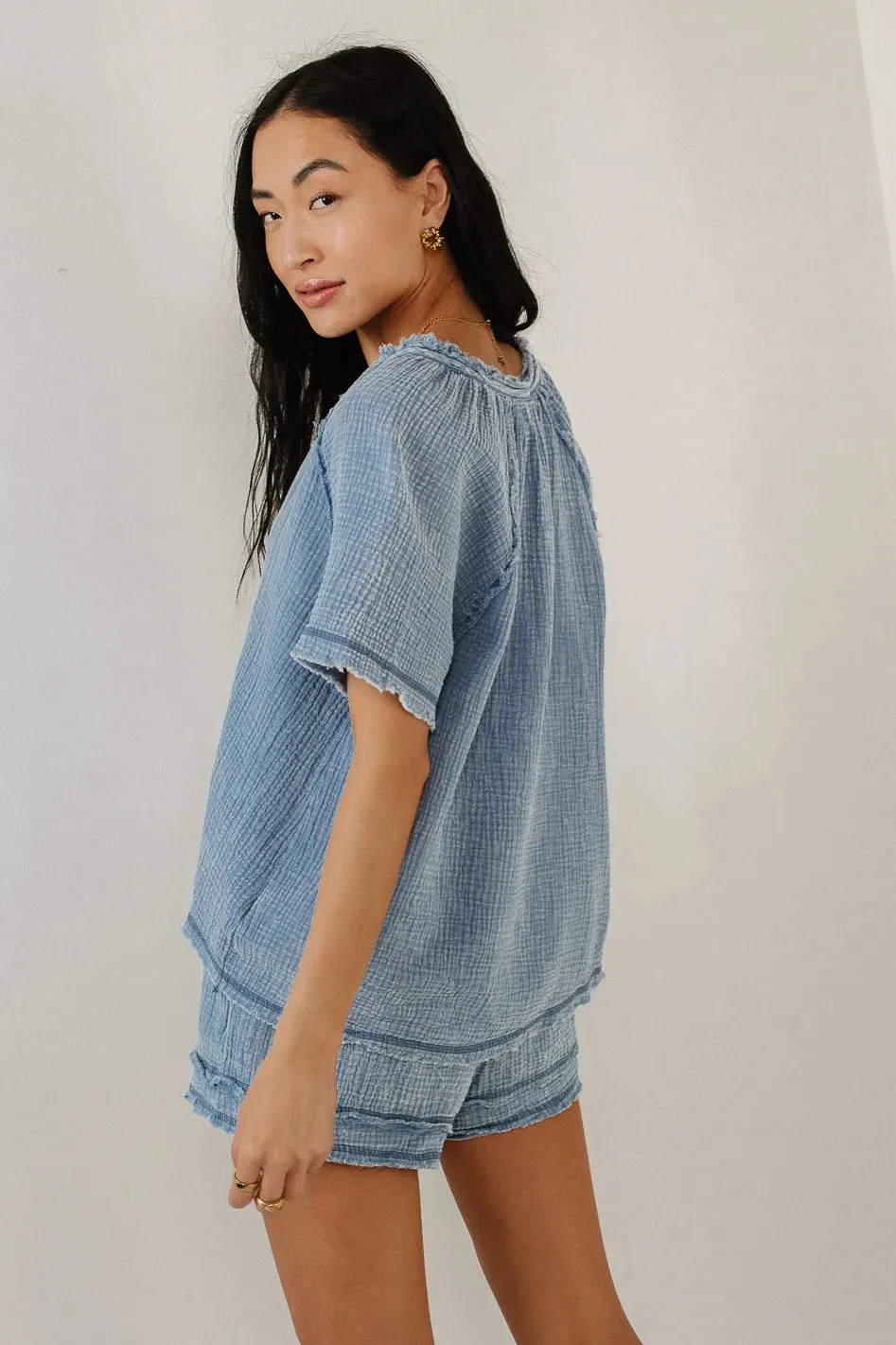 Blair Top in Blue