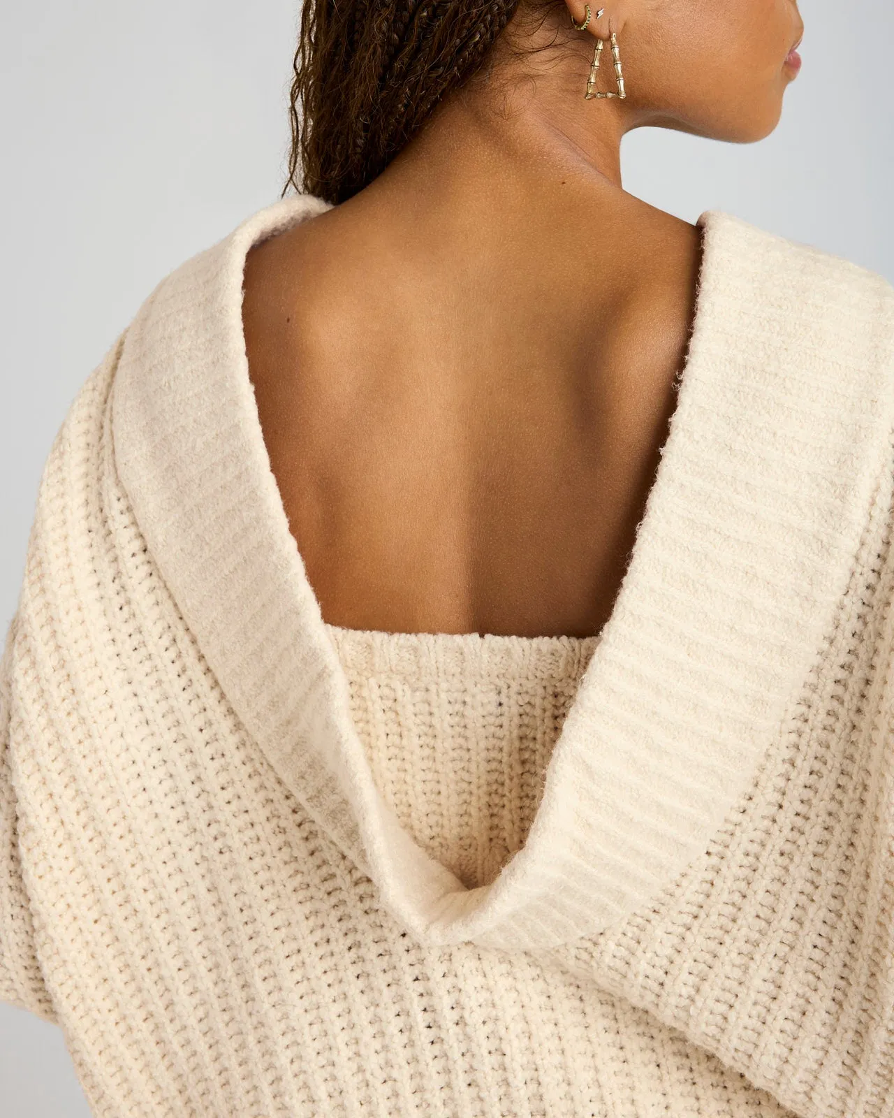 Blanket Soft Open Back Sweater