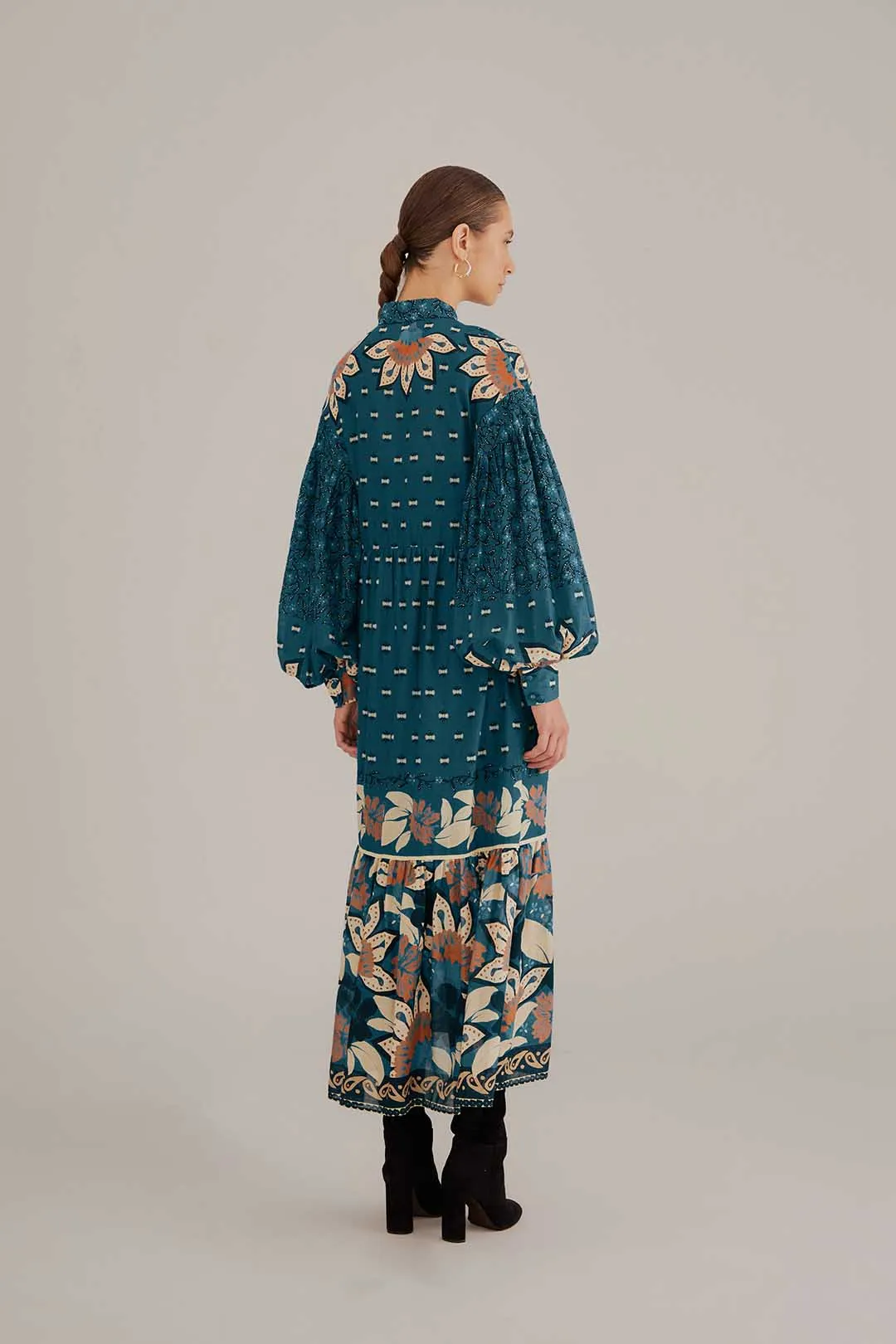 Blue Ainika Chill Maxi Shirtdress