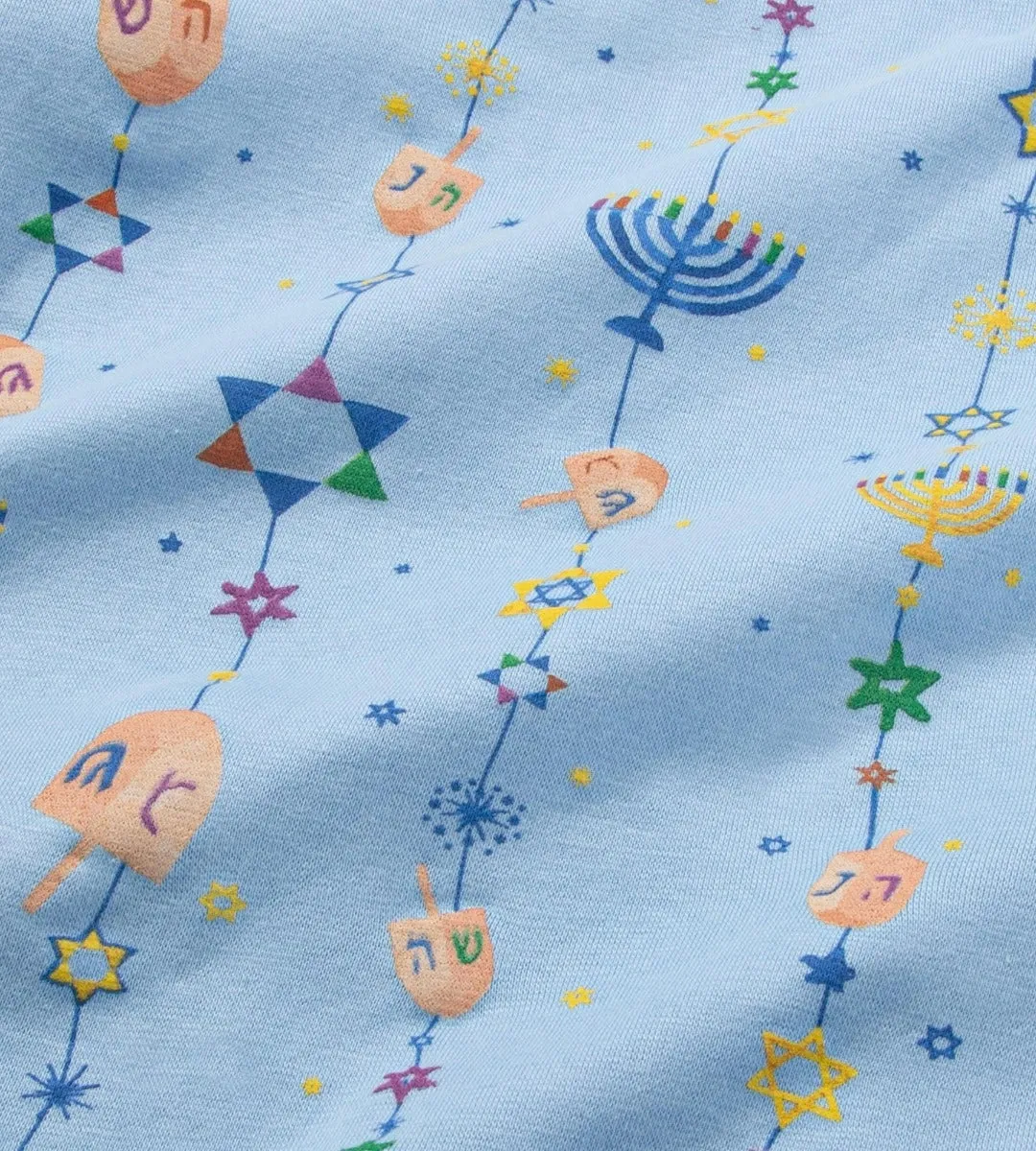 Burt's Bees Organic Two-Piece Pajamas Hanukkah Joy