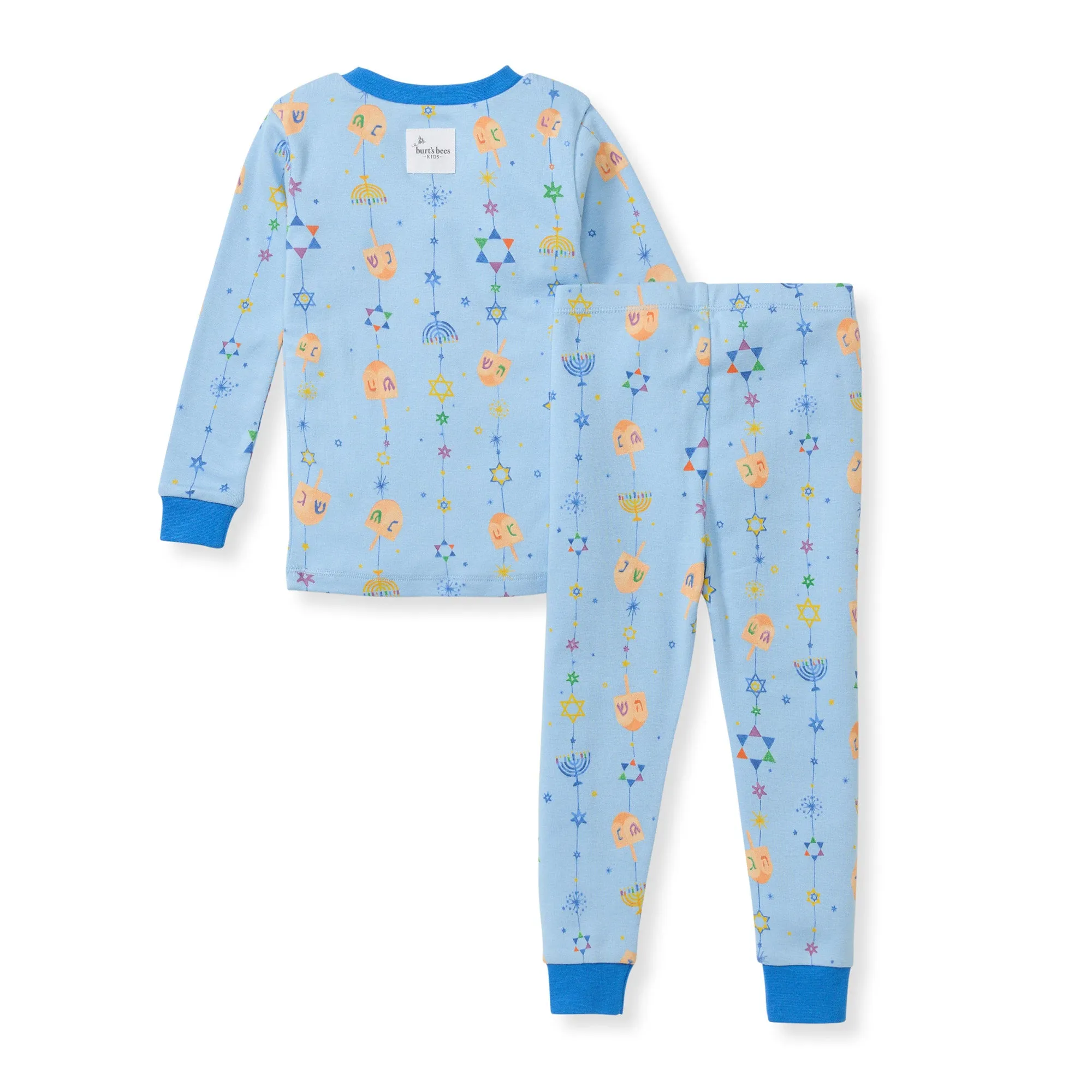 Burt's Bees Organic Two-Piece Pajamas Hanukkah Joy