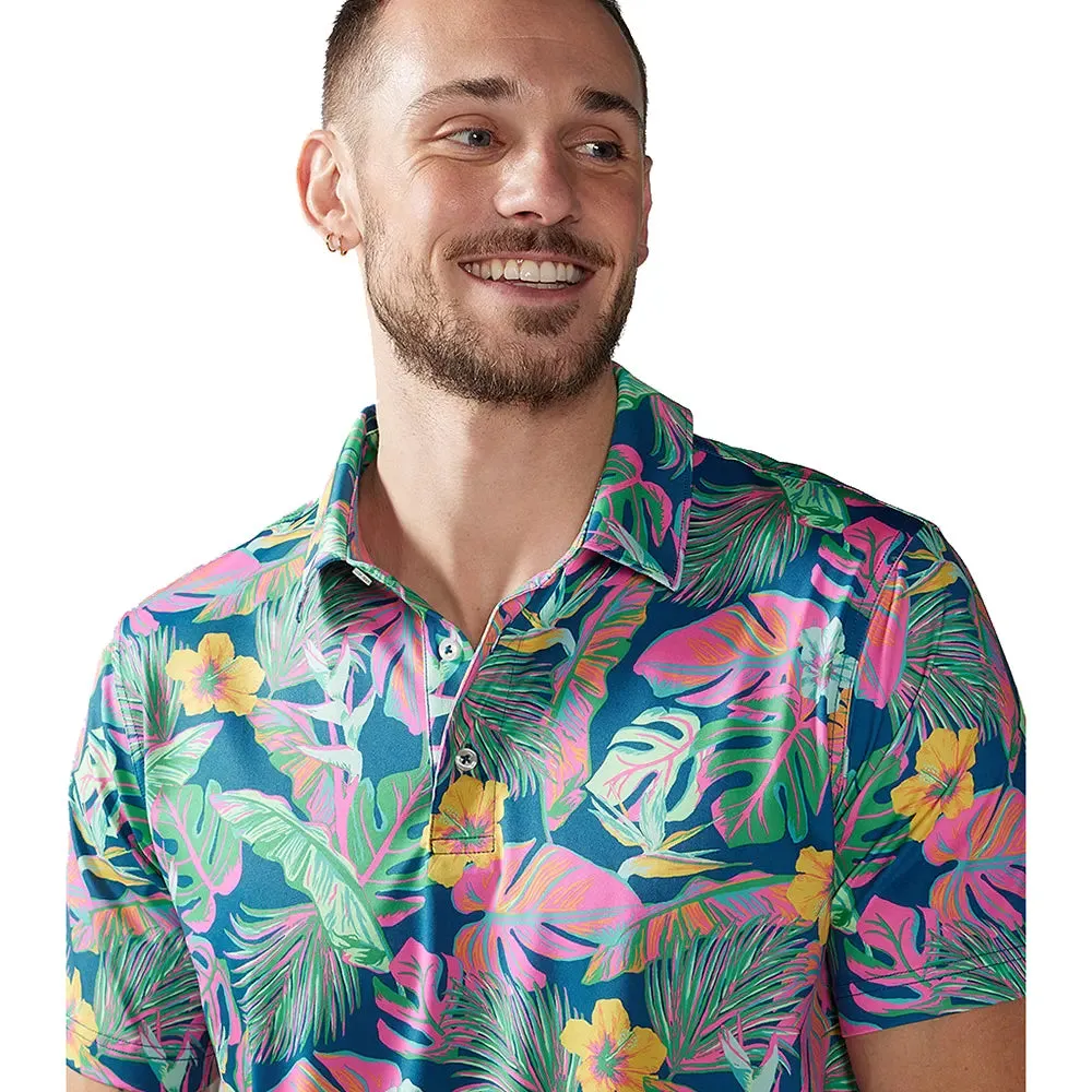 Chubbies Men's The Wild Flower Wonder Polo