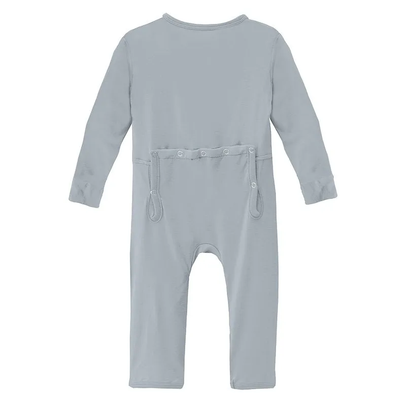 Coverall with Zipper in Pearl Blue