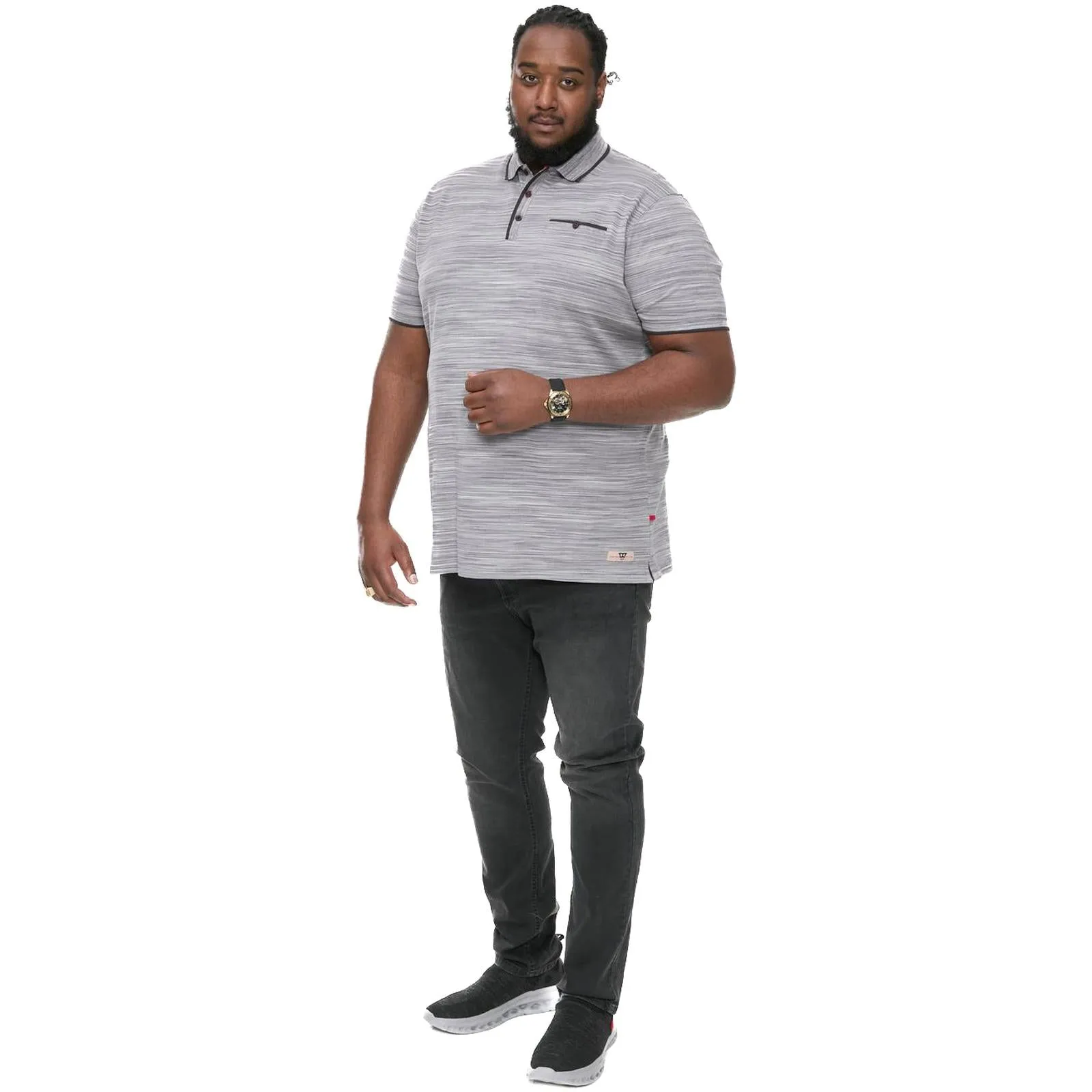 D555 Mens Valour Big & Tall Jetted Pockets Short Sleeve Polo Shirt