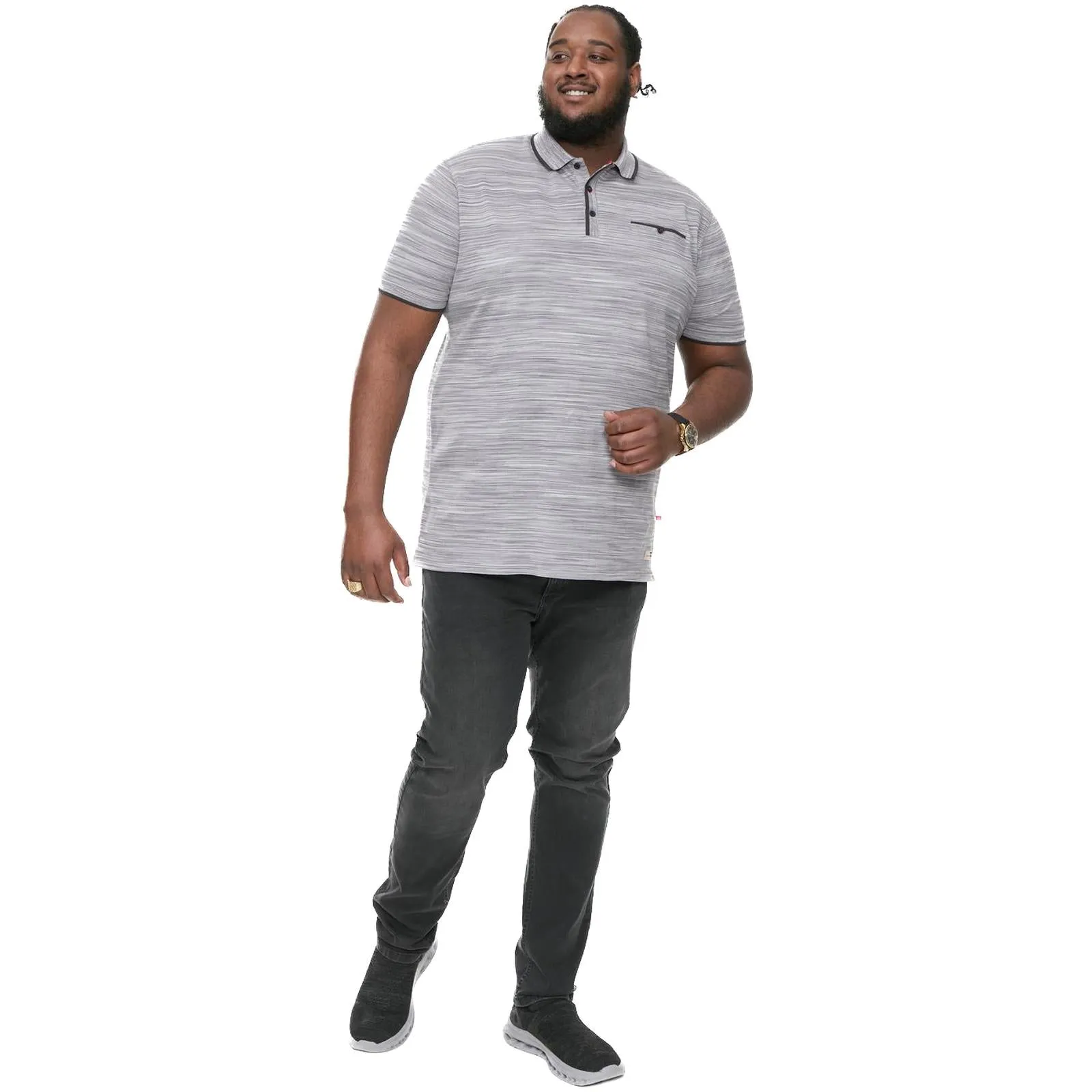 D555 Mens Valour Big & Tall Jetted Pockets Short Sleeve Polo Shirt