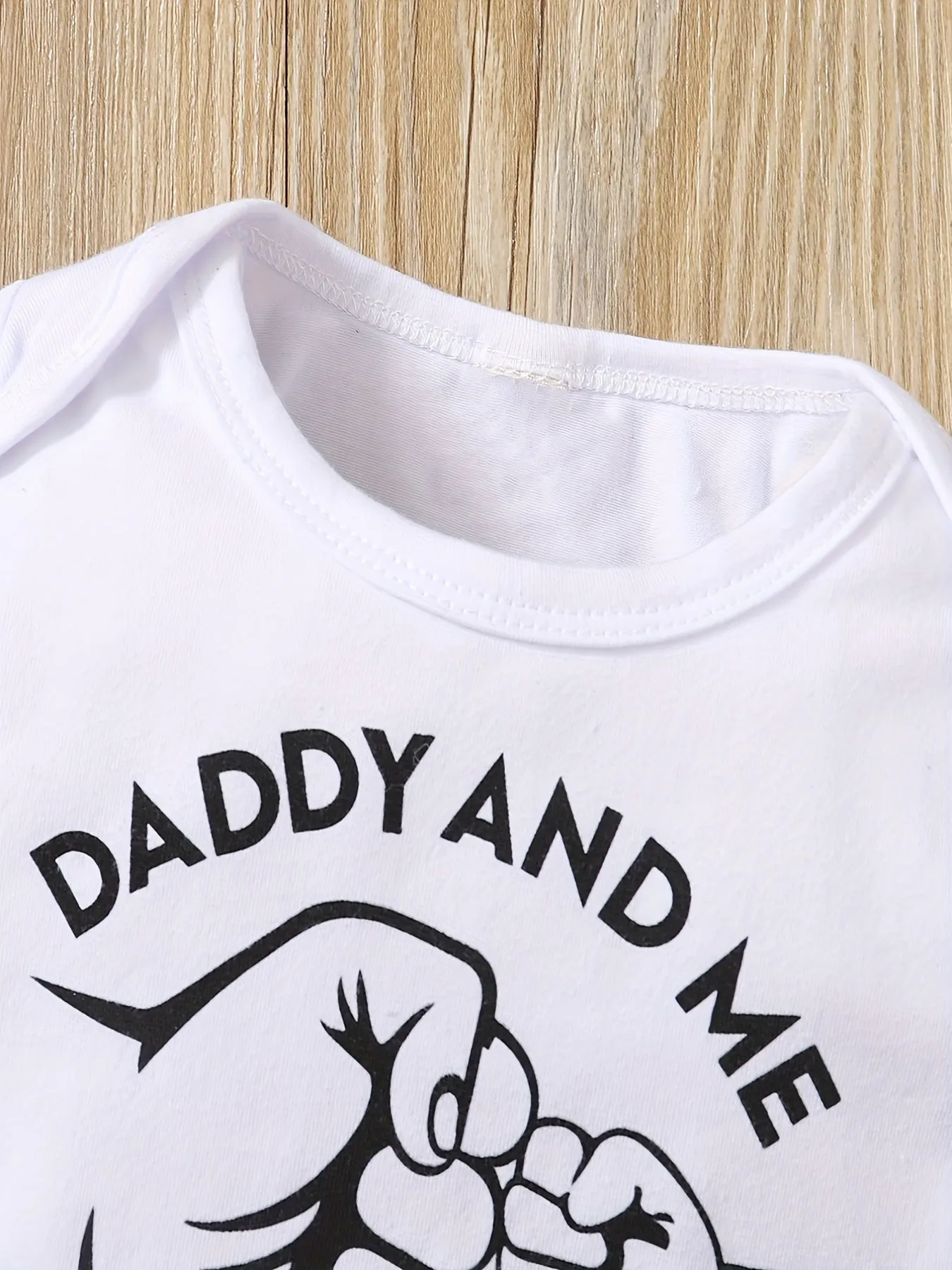 Daddy And Son Print Outfit Set for Baby Boys Gift