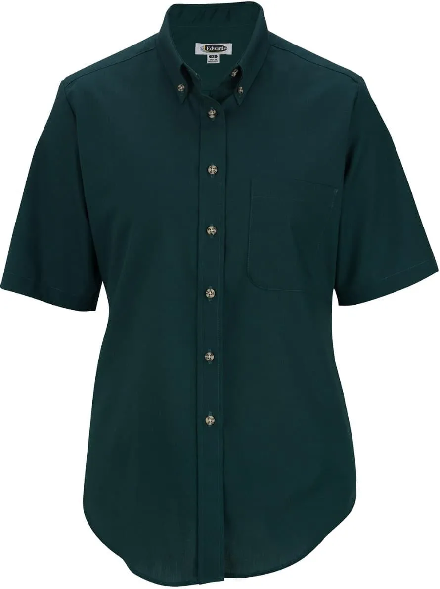 Edwards Ladies Easy Care Short Sleeve Poplin Shirt