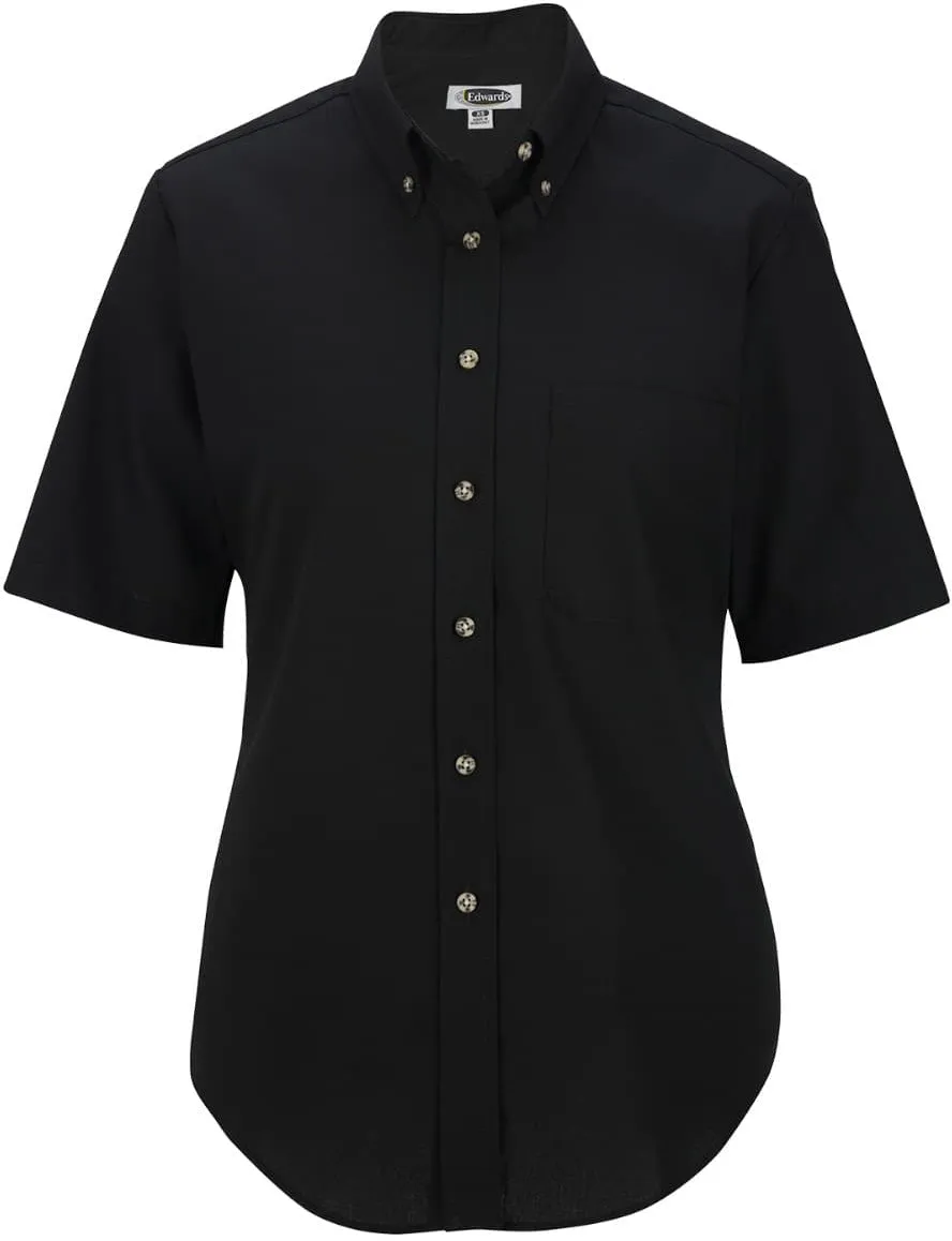 Edwards Ladies Easy Care Short Sleeve Poplin Shirt