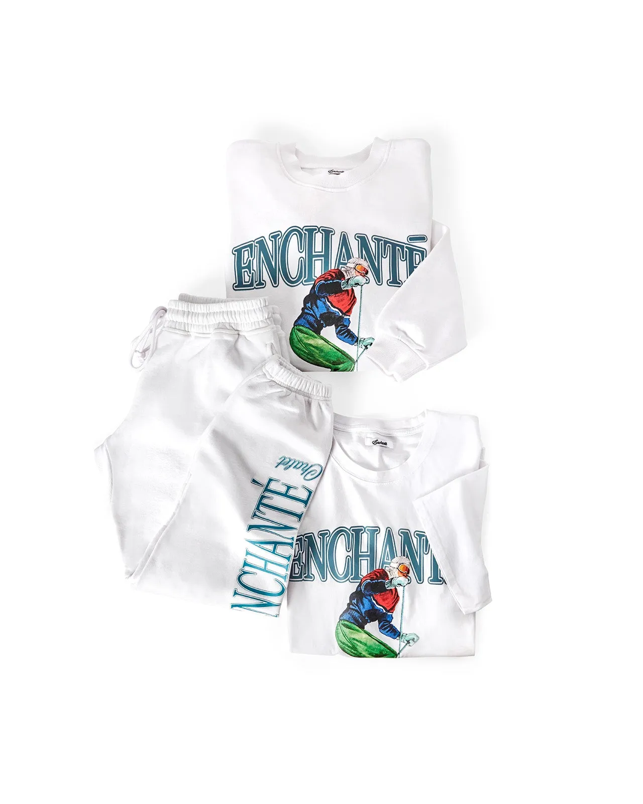 Enchanté Chalet Sweatpants | White