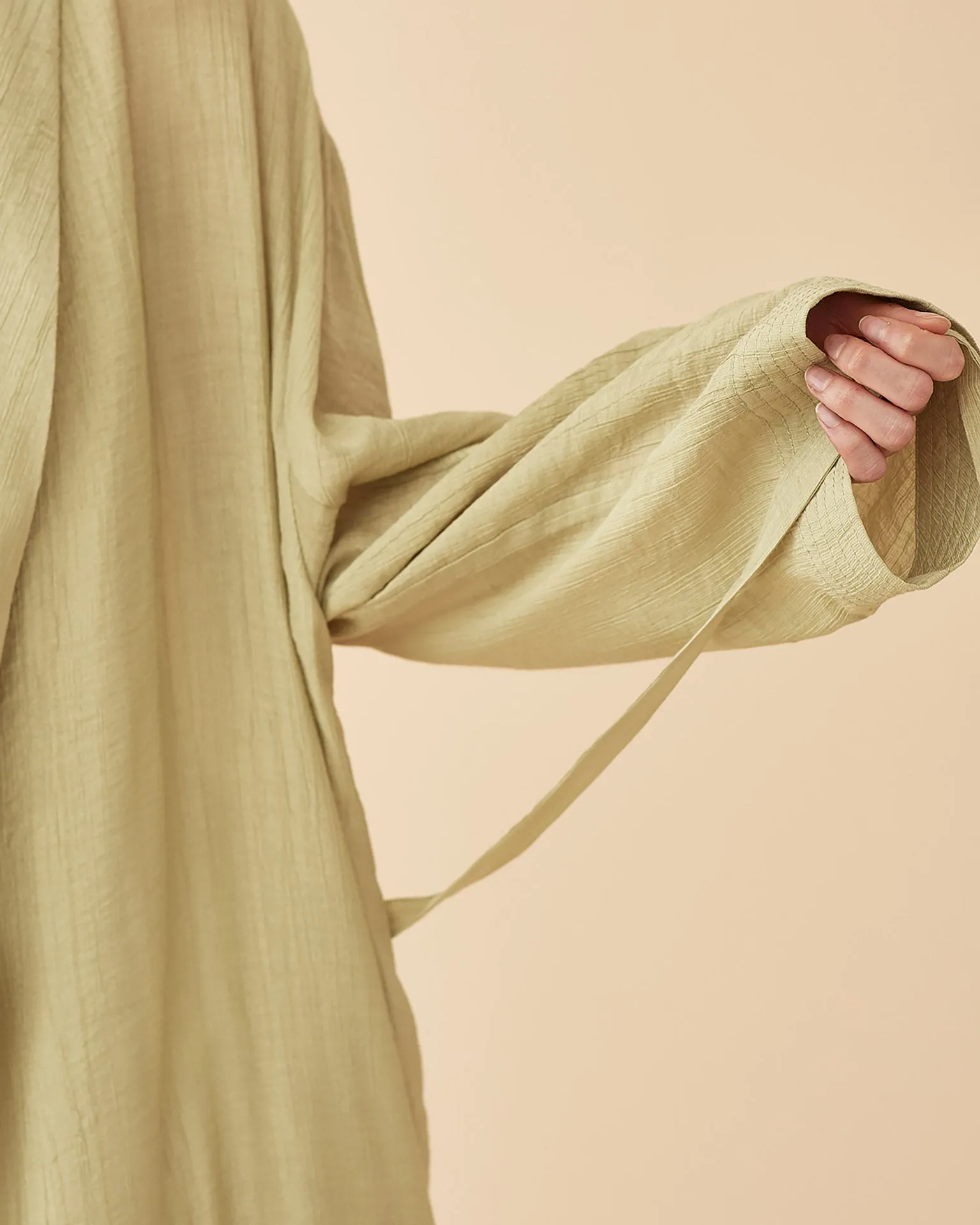 George Shawl Collar Robe / Green Tea