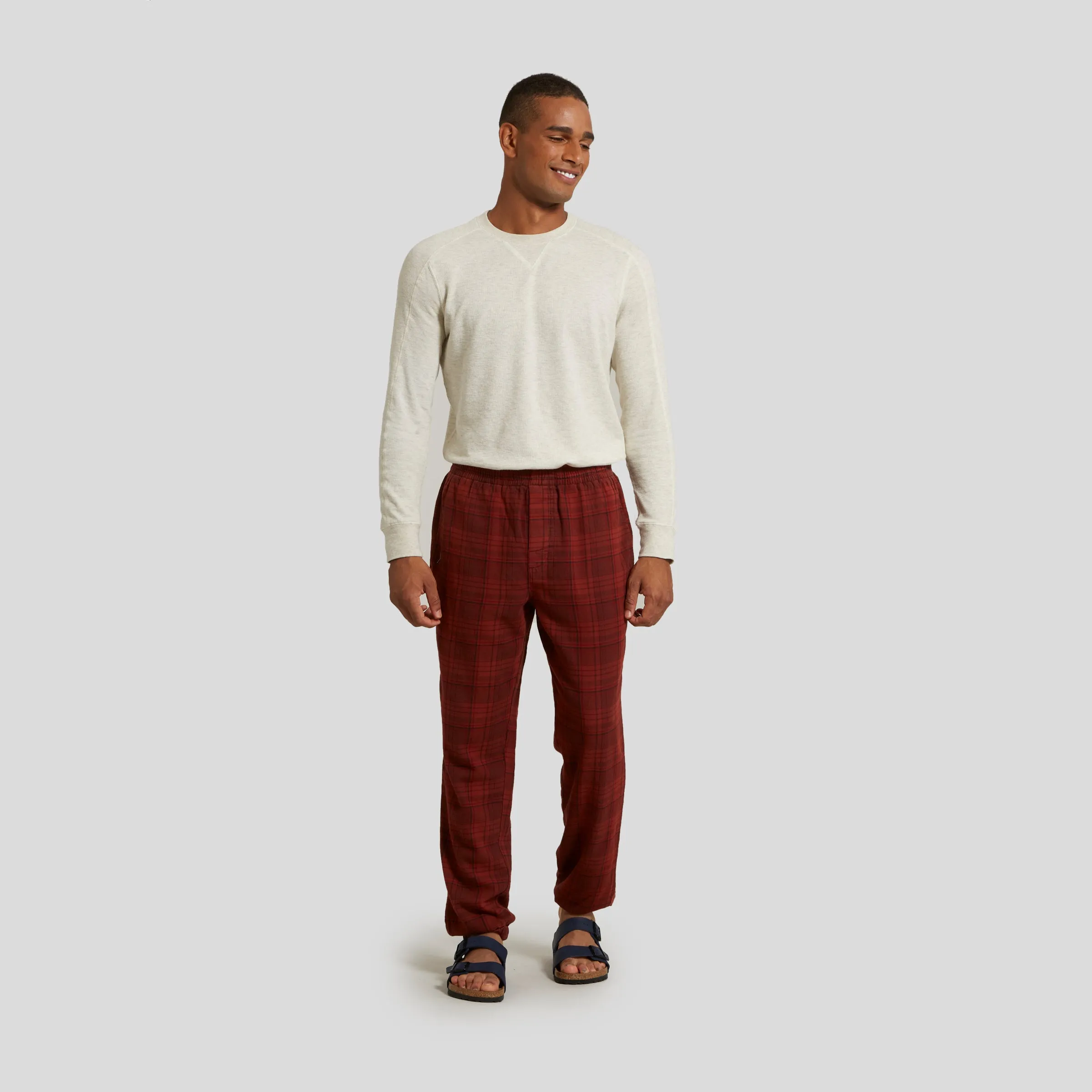 Gutterman's Flannel PJ Drawcord Pant - Russet Red (Final Sale)