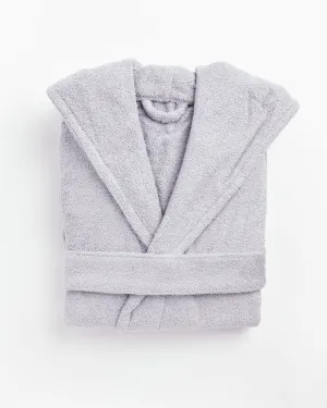 Hooded Bathrobe in Lavender