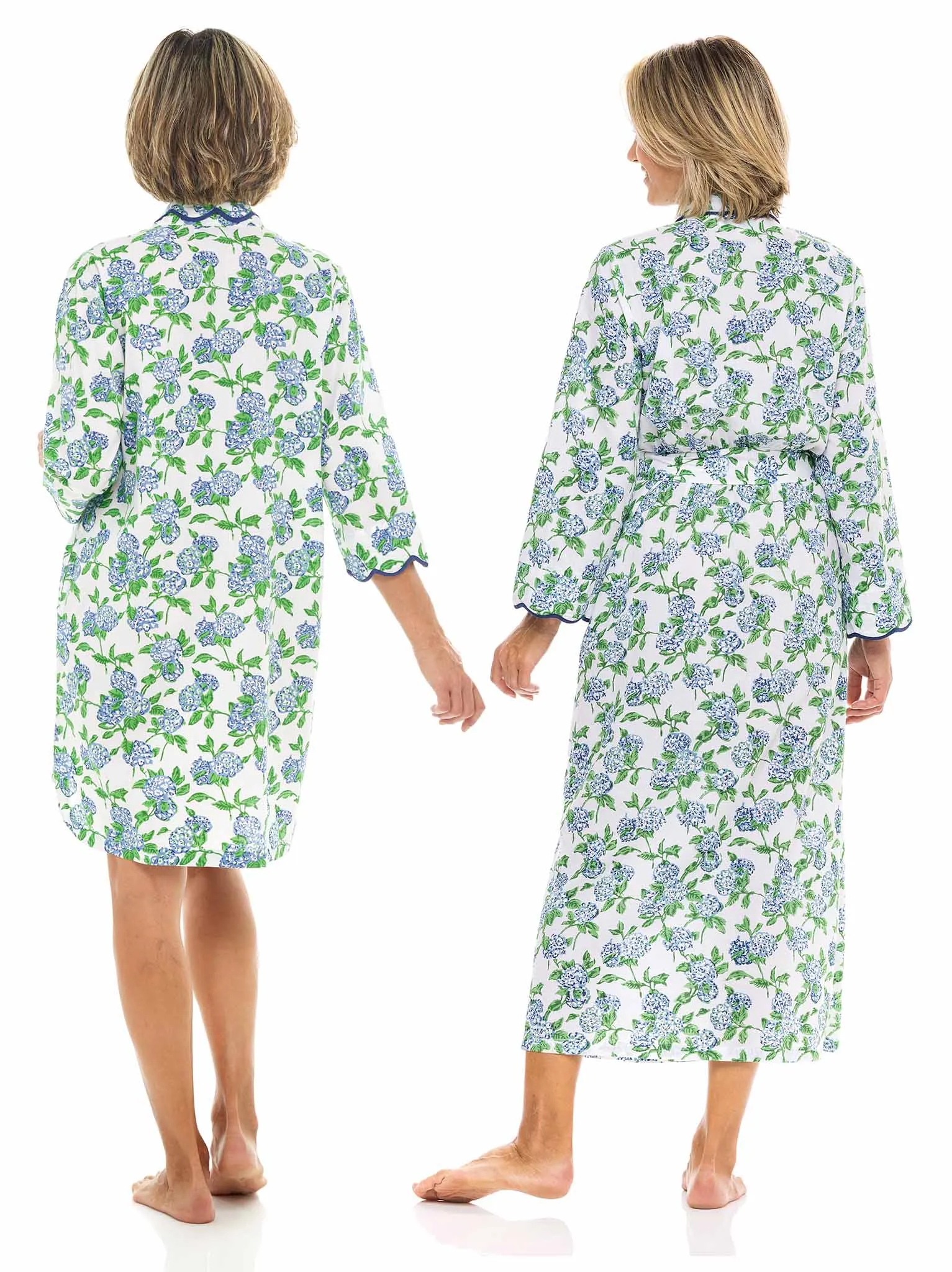 Hydrangea Bundle: Classic Robe   Nightshirt