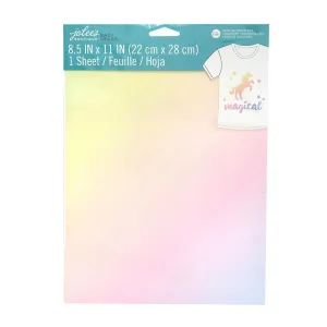 Jolee's Easy Image Iron-On Transfer Single Sheet 8.5"X11" - Rainbow Ombre*