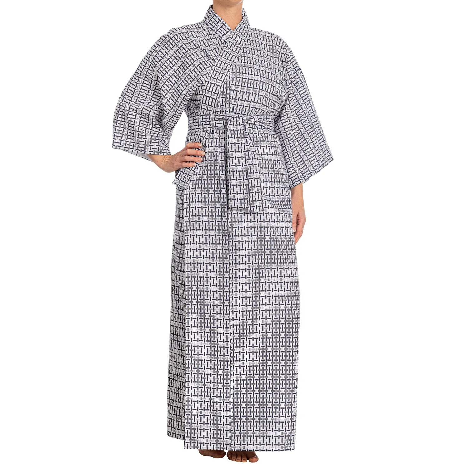 Ladies Cotton Japanese Nemaki Kimono