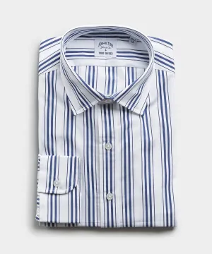 Made in the USA Hamilton   Todd Snyder Multitrack Stripe Shirt in Blue