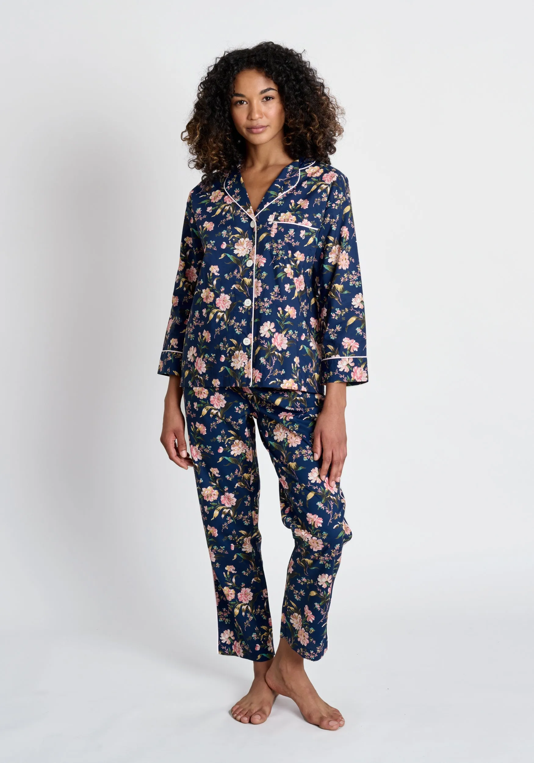 Marina Pajama Set in Wallpaper Floral