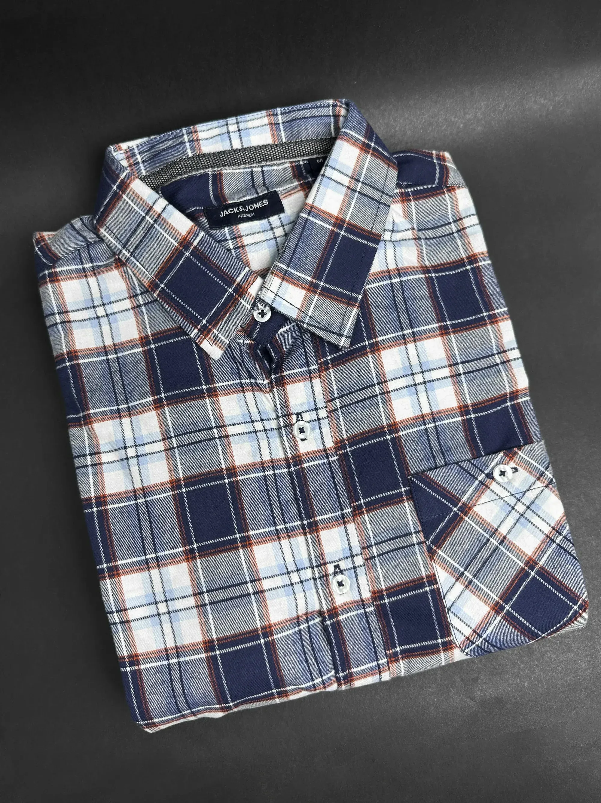 Men's Colorful White Check Shirt