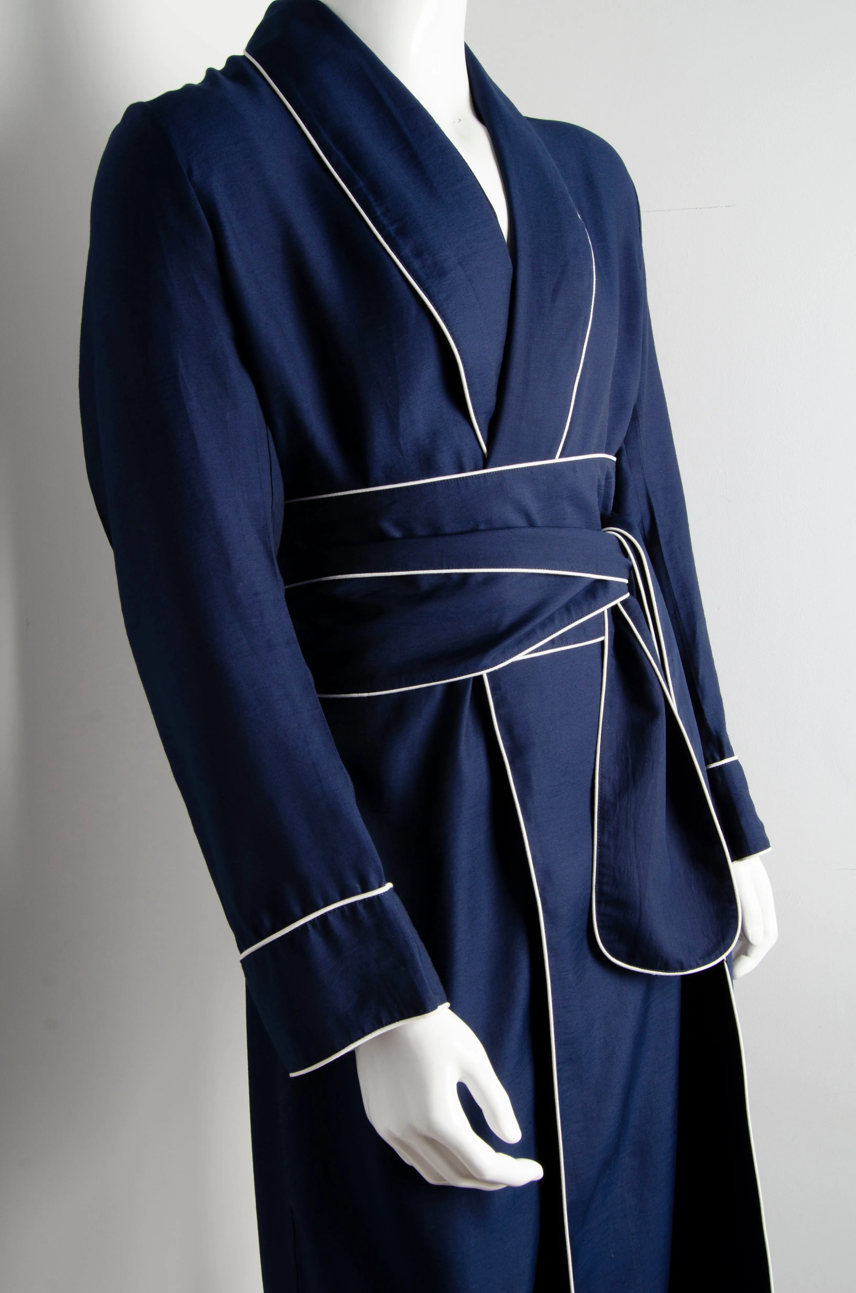 Navy Blue Pyjama Chic Robe