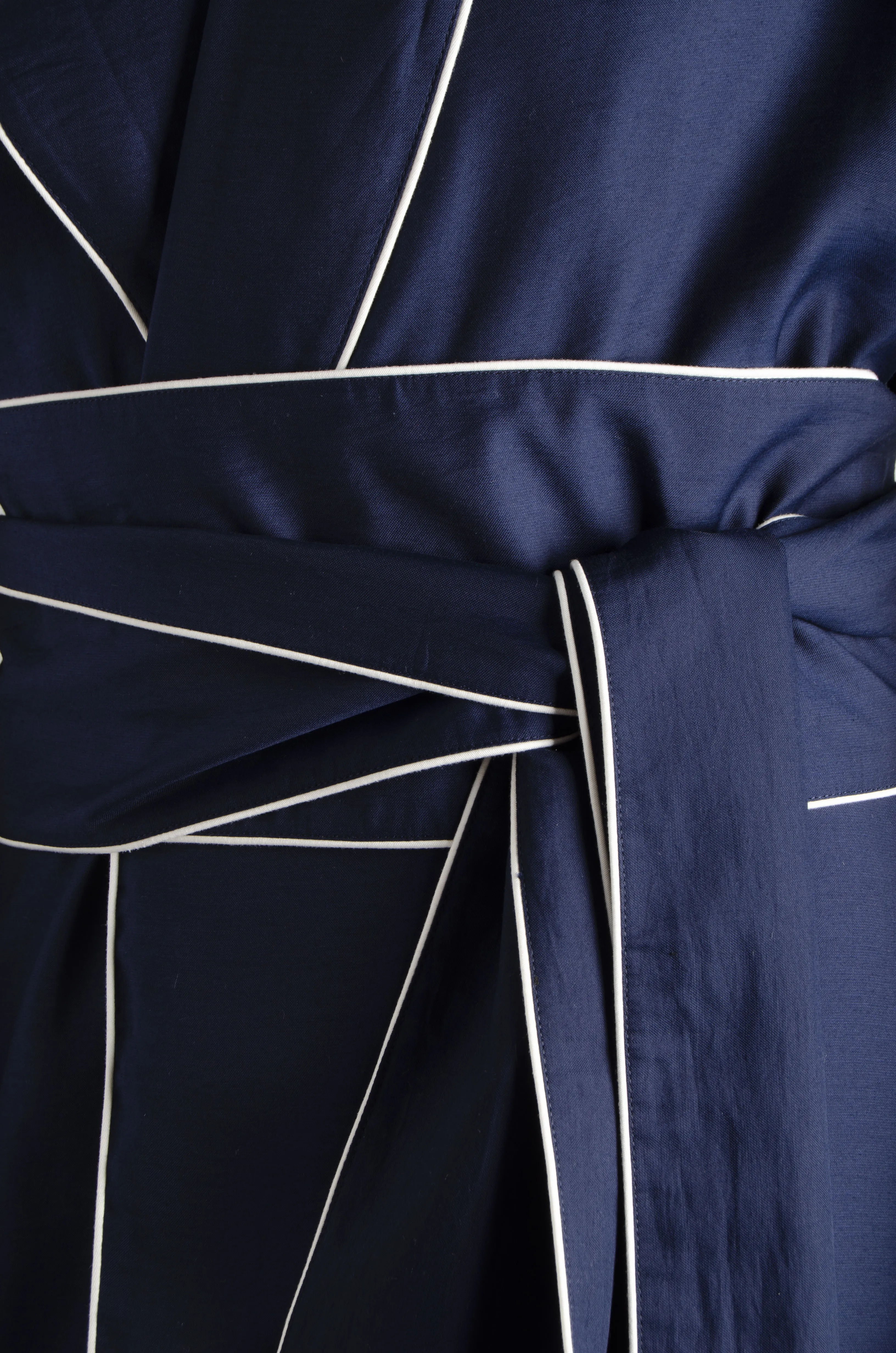 Navy Blue Pyjama Chic Robe