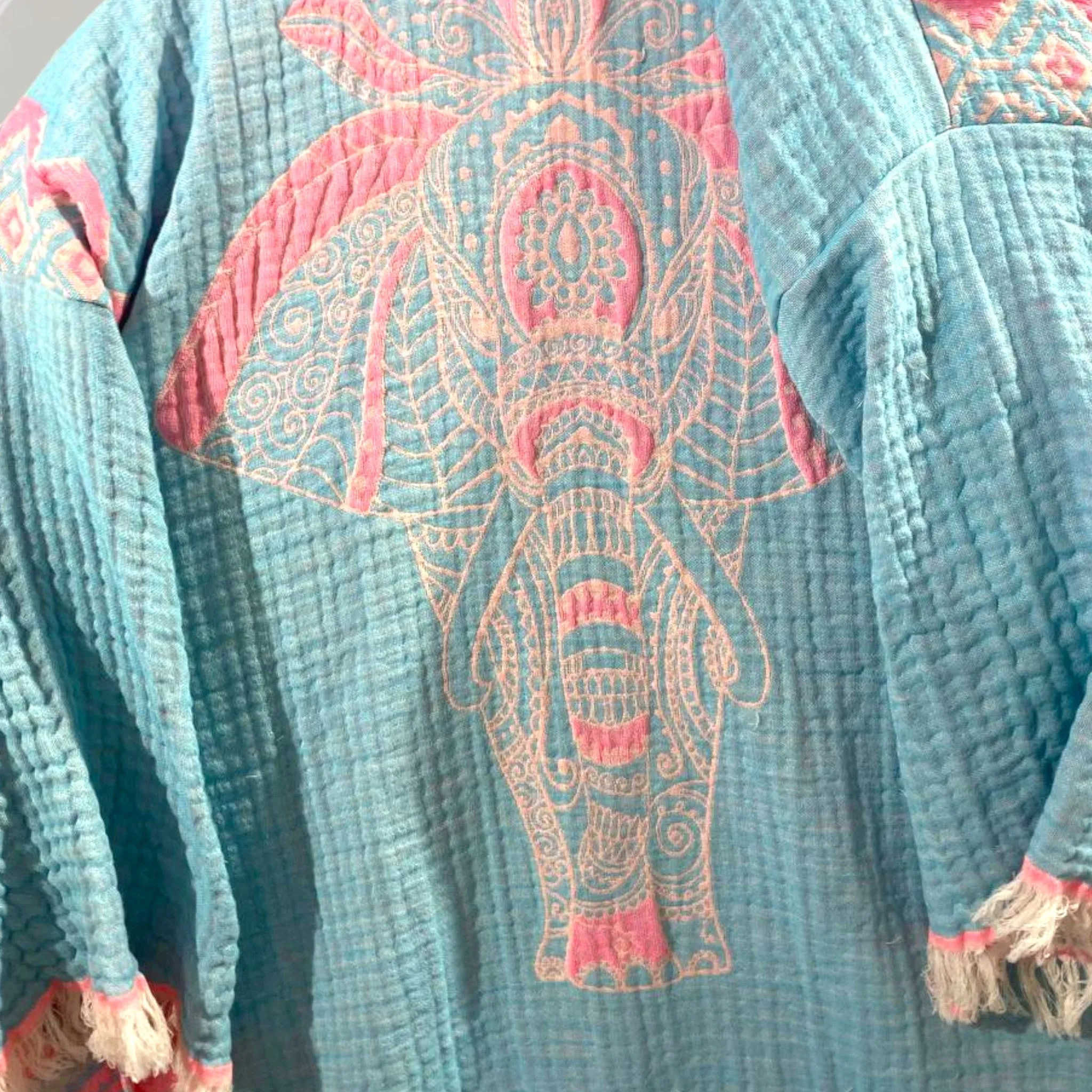 Neon Collection Elephant Kimono Robes