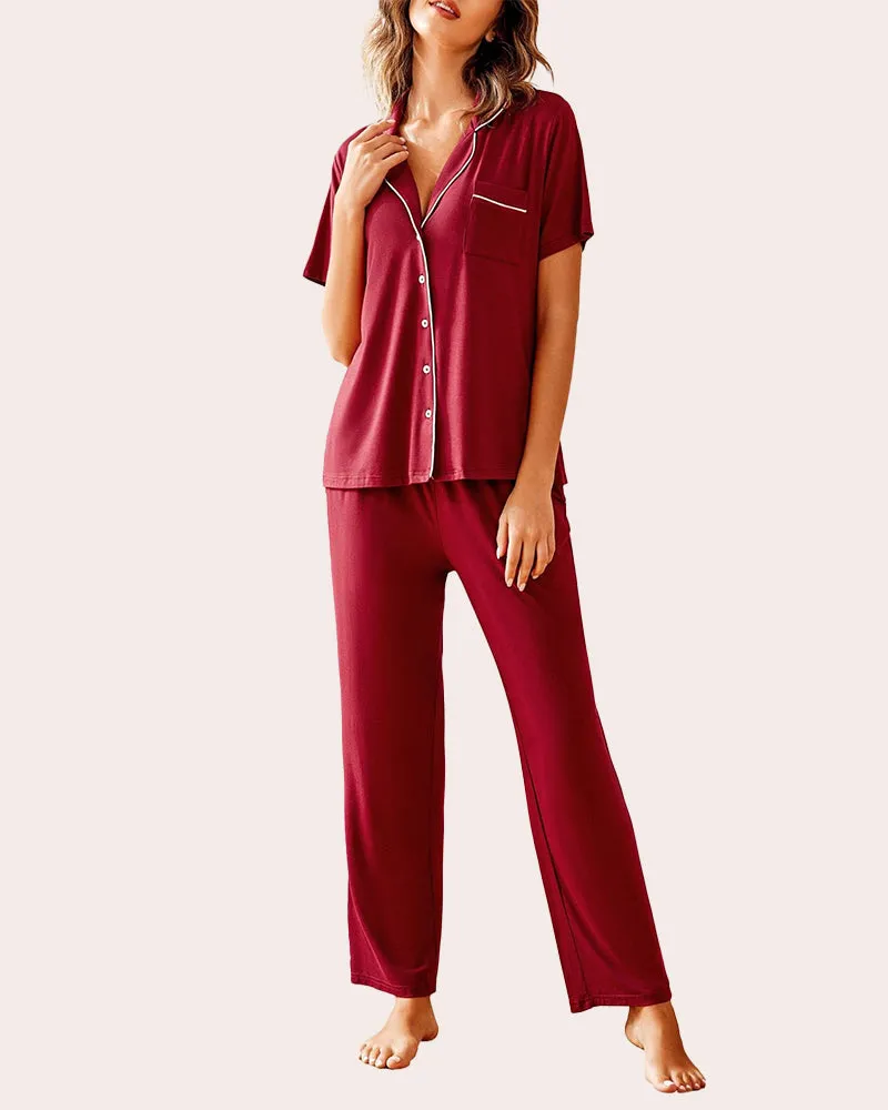 Pajamas Set Shirt with Long Pants