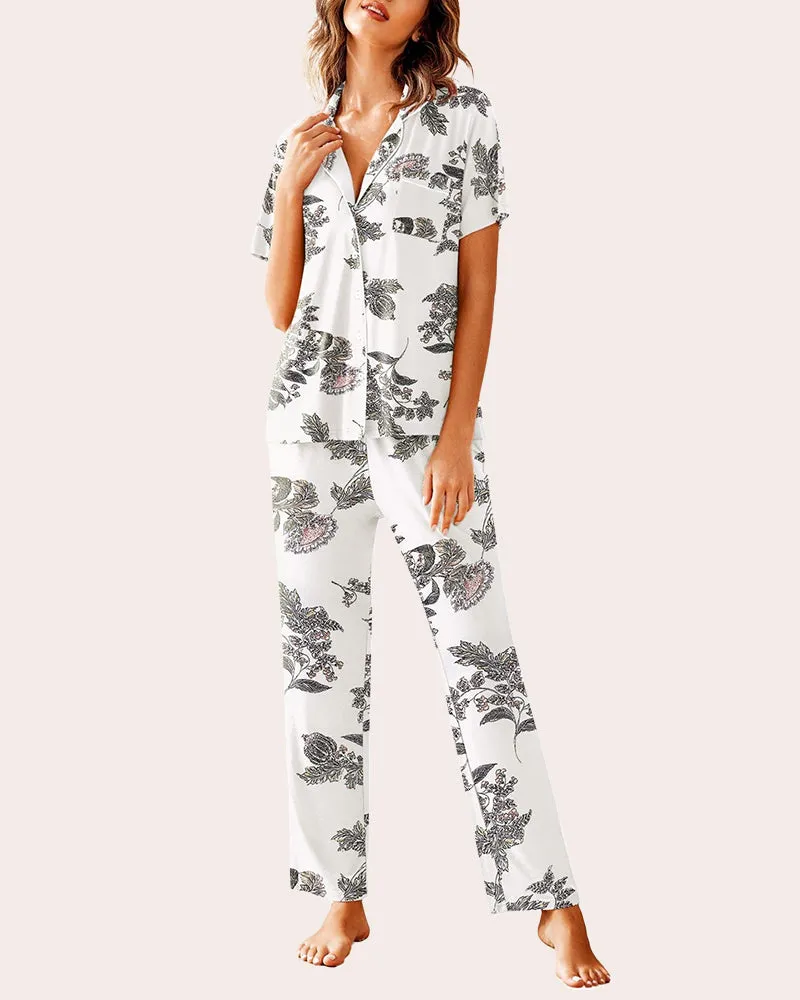 Pajamas Set Shirt with Long Pants