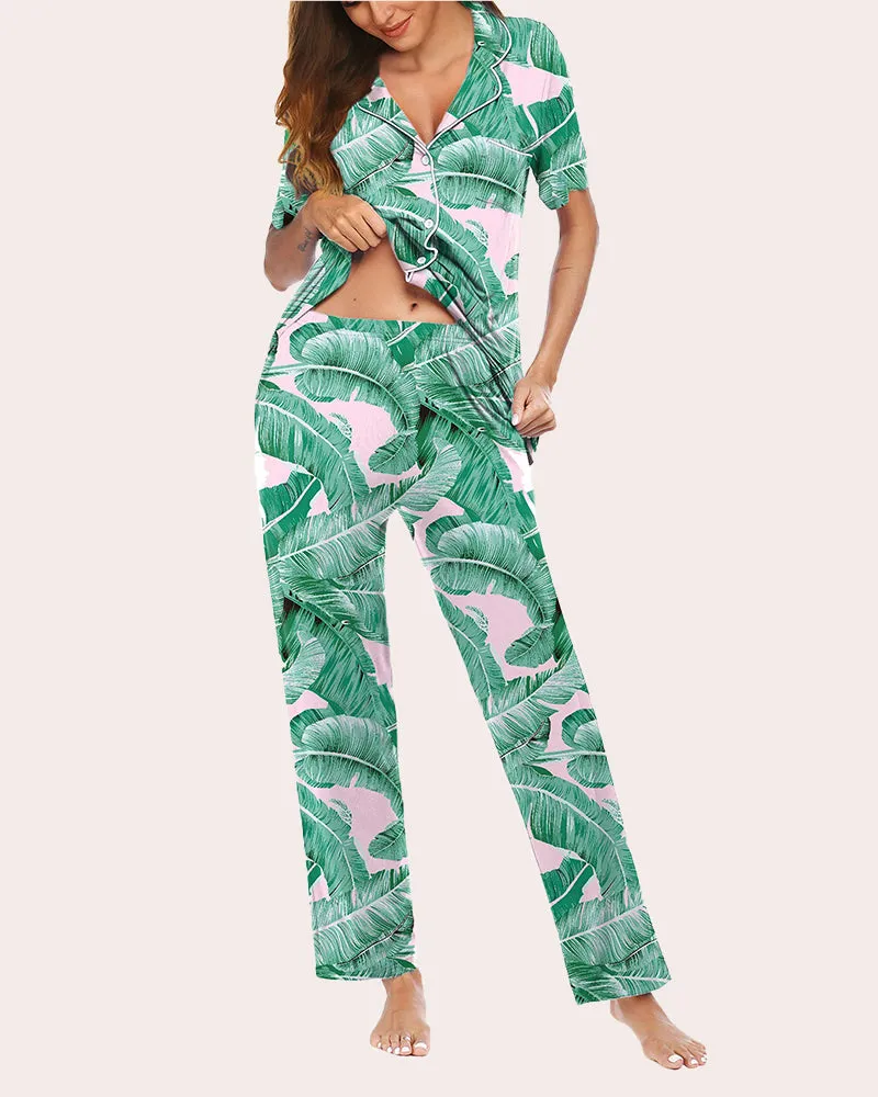 Pajamas Set Shirt with Long Pants