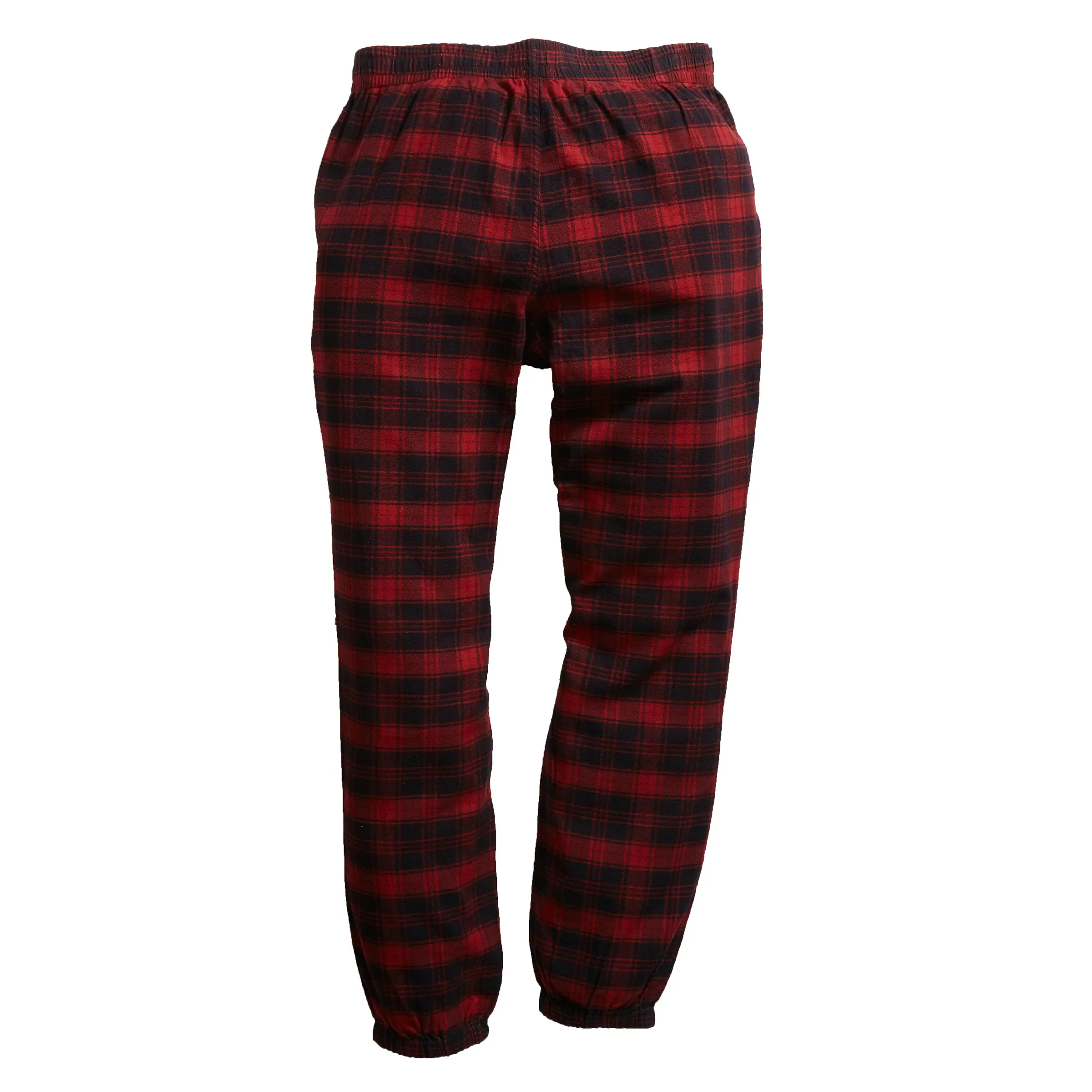 Peterman's Flannel PJ Drawcord Pant - Burnt Russet Black (Final Sale)