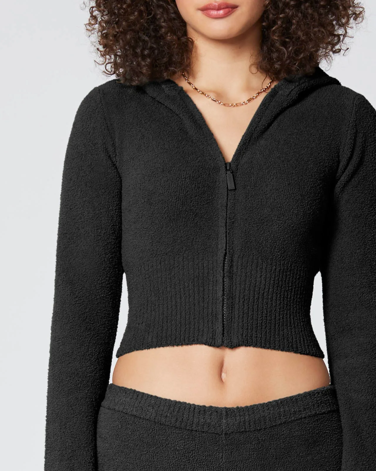 Plush Zip-Up Sweater