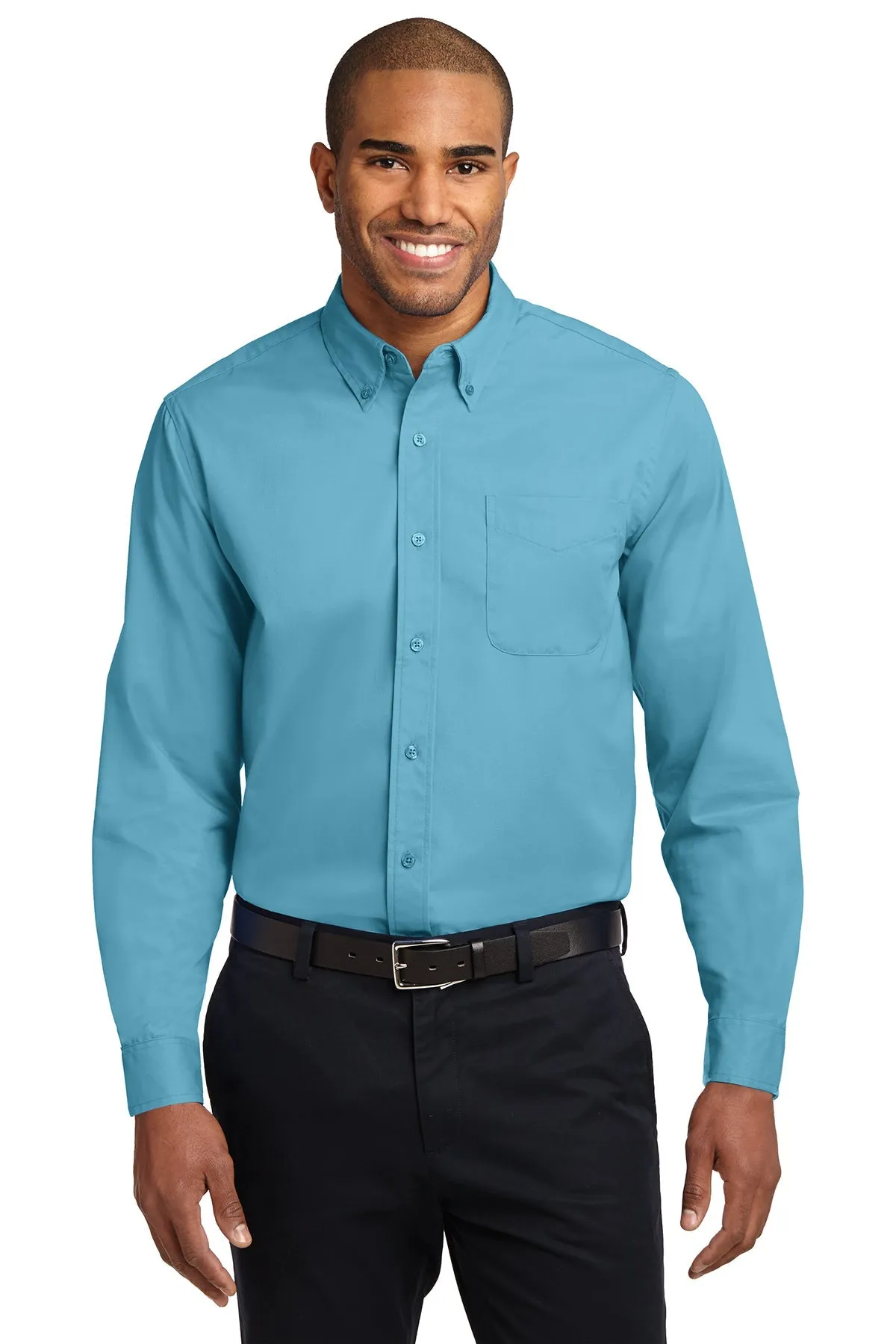 Port Authority Extended Size Easy Care Custom Shirts, Maui Blue