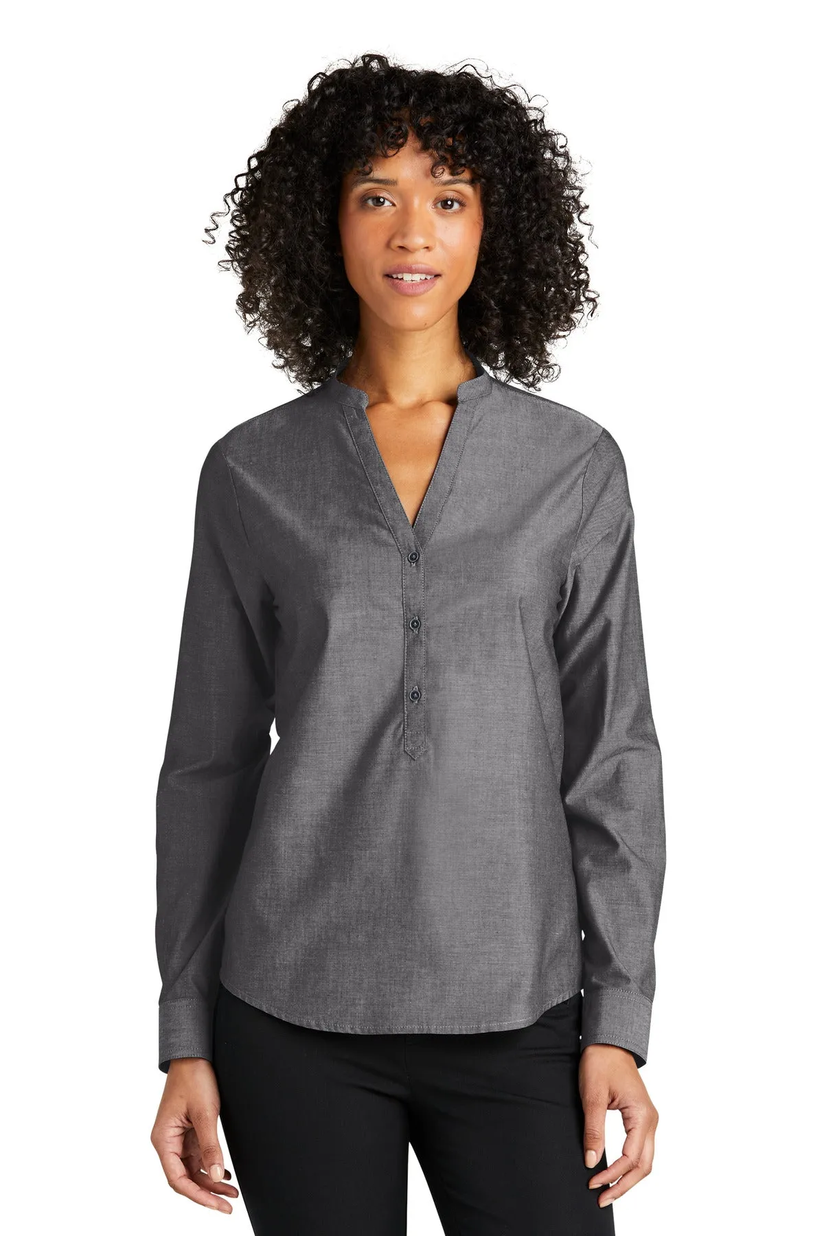 Port Authority Ladies Long Sleeve Chambray Easy Care Shirt LW382