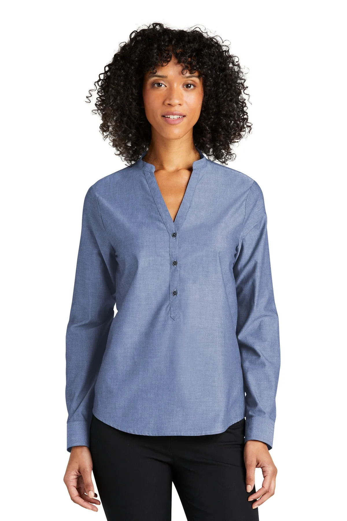 Port Authority Ladies Long Sleeve Chambray Easy Care Shirt LW382