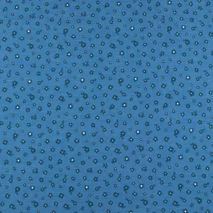 Printed Chambray - CAPRI - 008 - Medium Blue