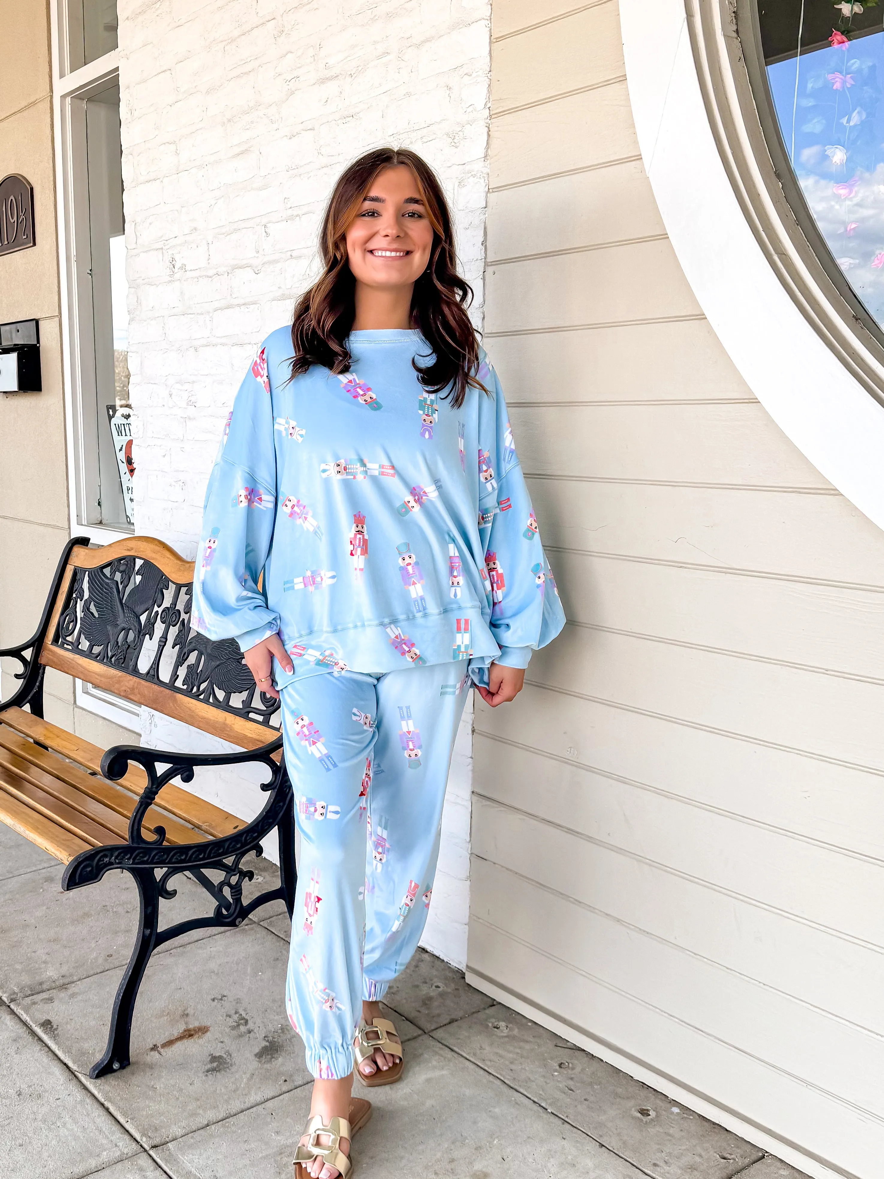 Queen Of Fleece Nutcracker Set Baby Blue