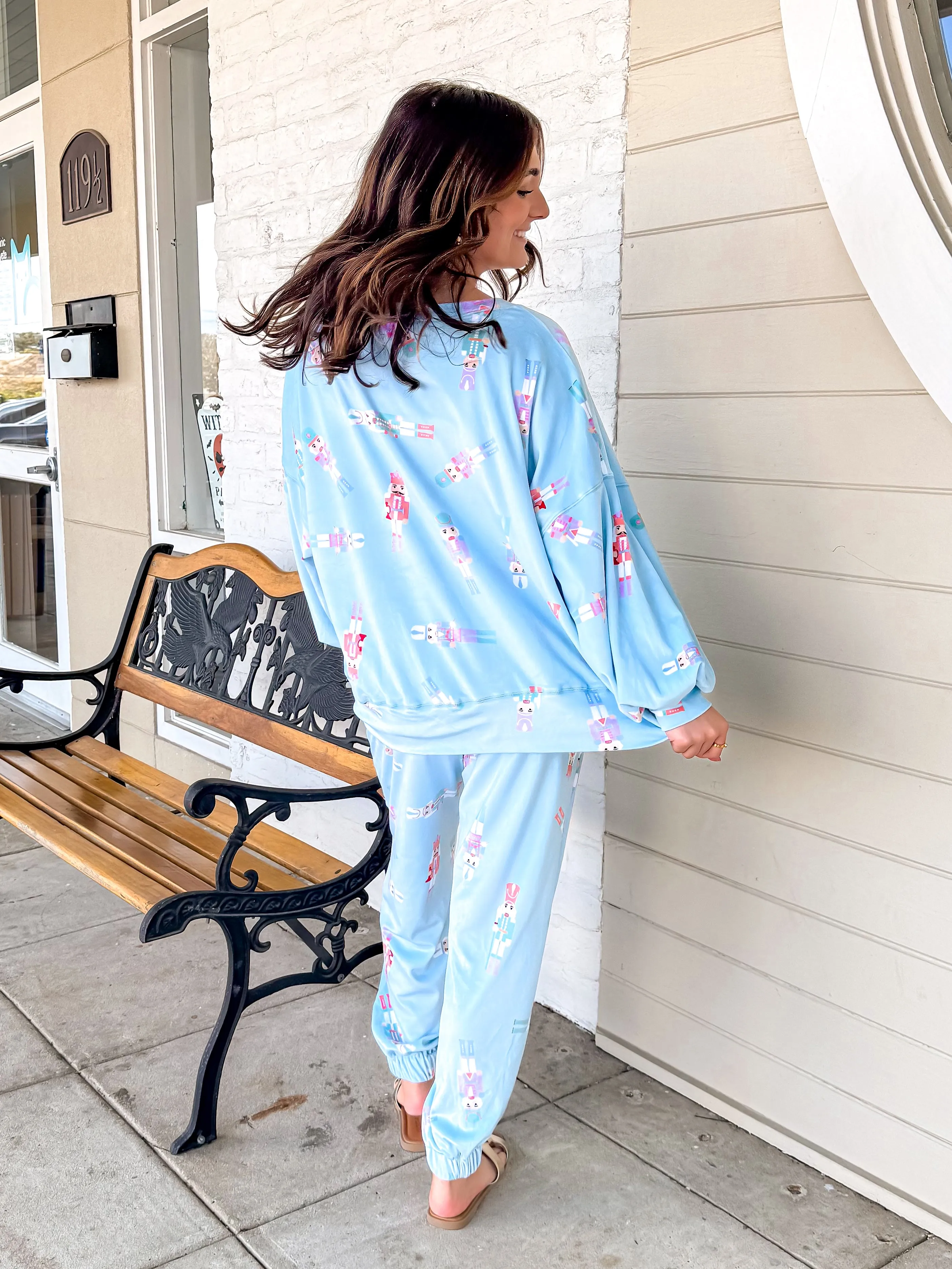 Queen Of Fleece Nutcracker Set Baby Blue