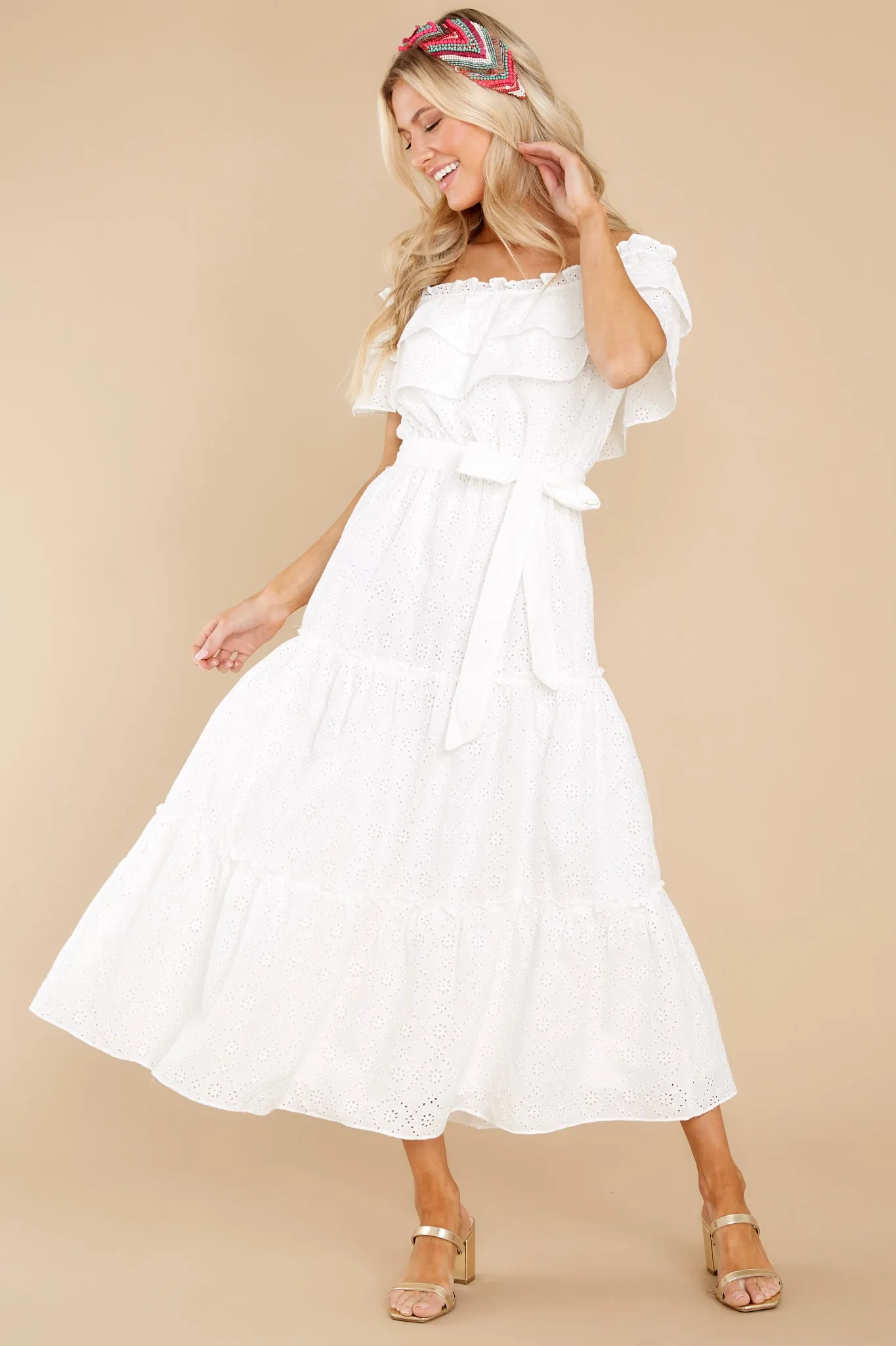 Relaxing Getaway White Maxi Dress