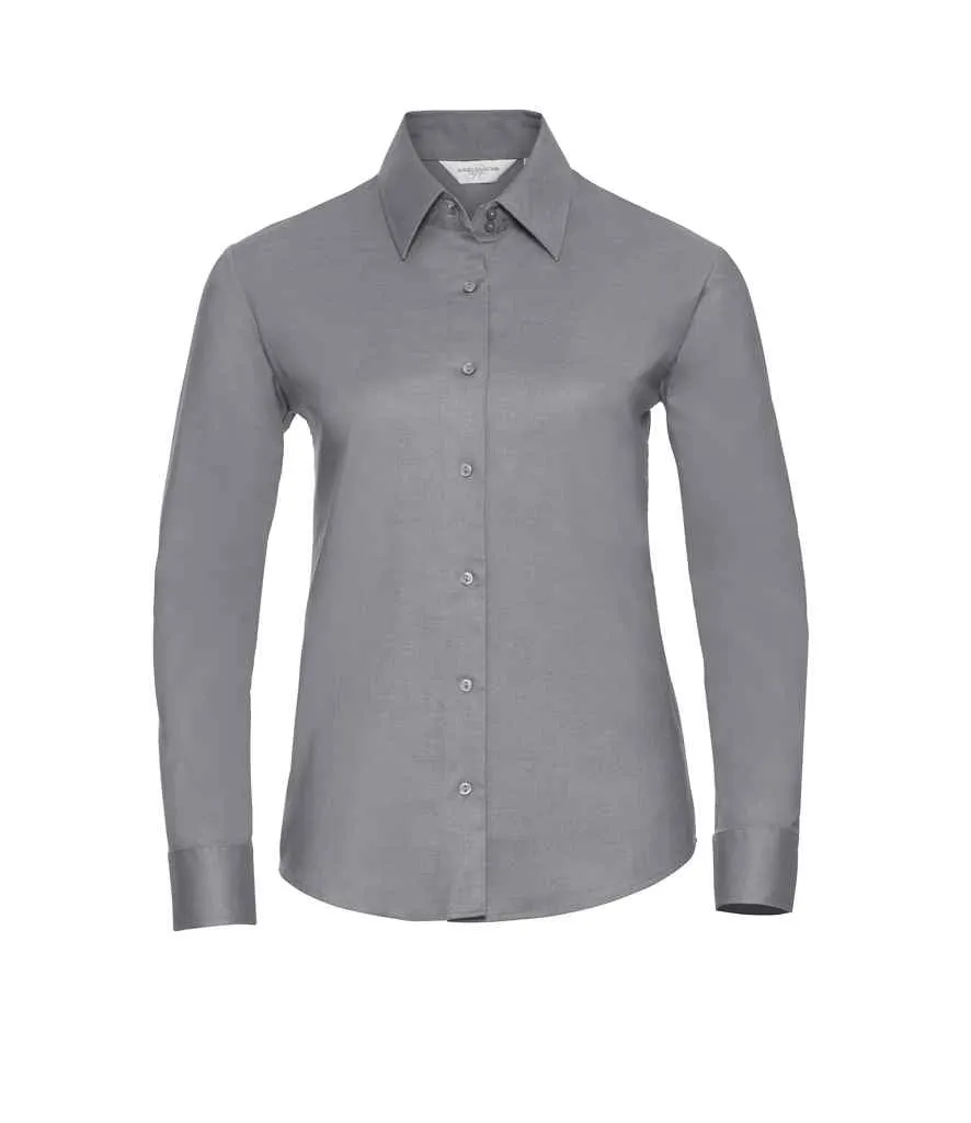 Russell Collection Long Sleeve Easy Care Oxford Shirt (Ladies)