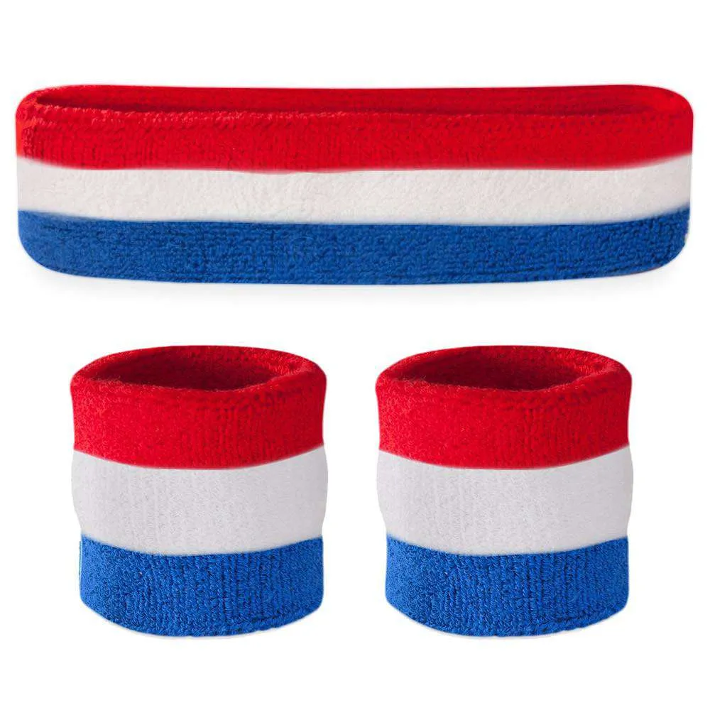 Striped Sweatbands Sets